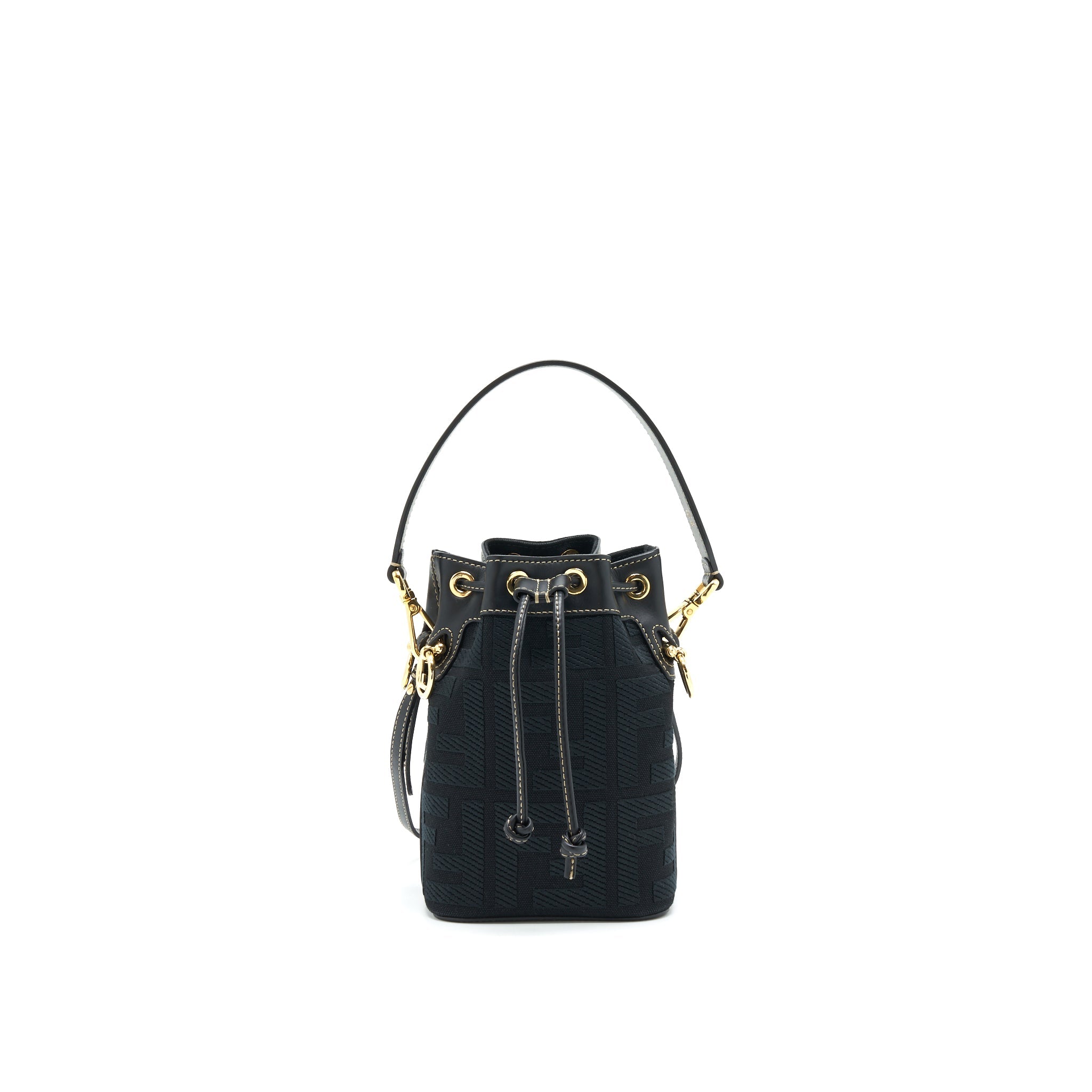 FENDI MON TRESOR BLACK CANVAS BAG