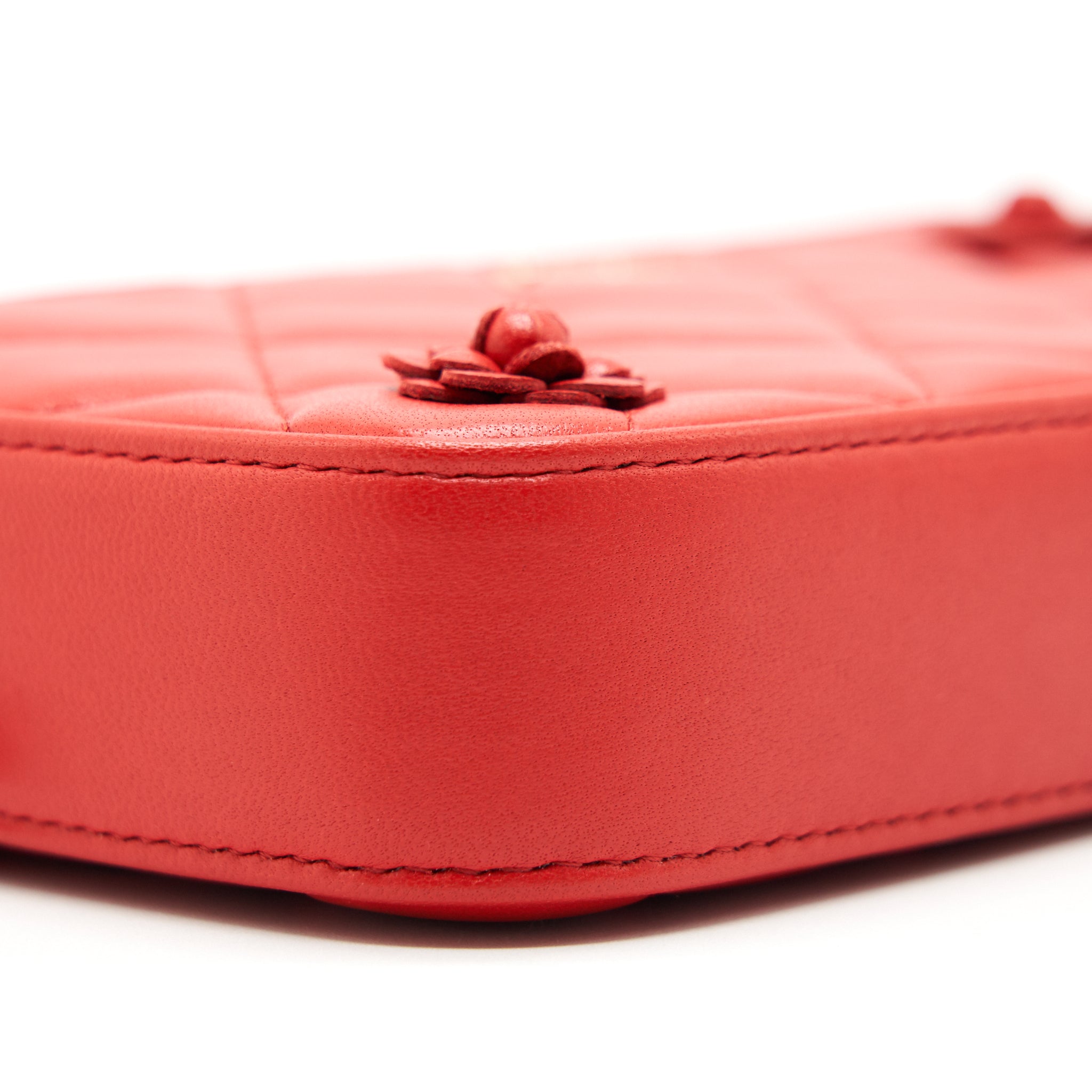 CHANEL RED DOUBLE ZIP WALLET ON CHAIN SPECIAL EDITION IN RED