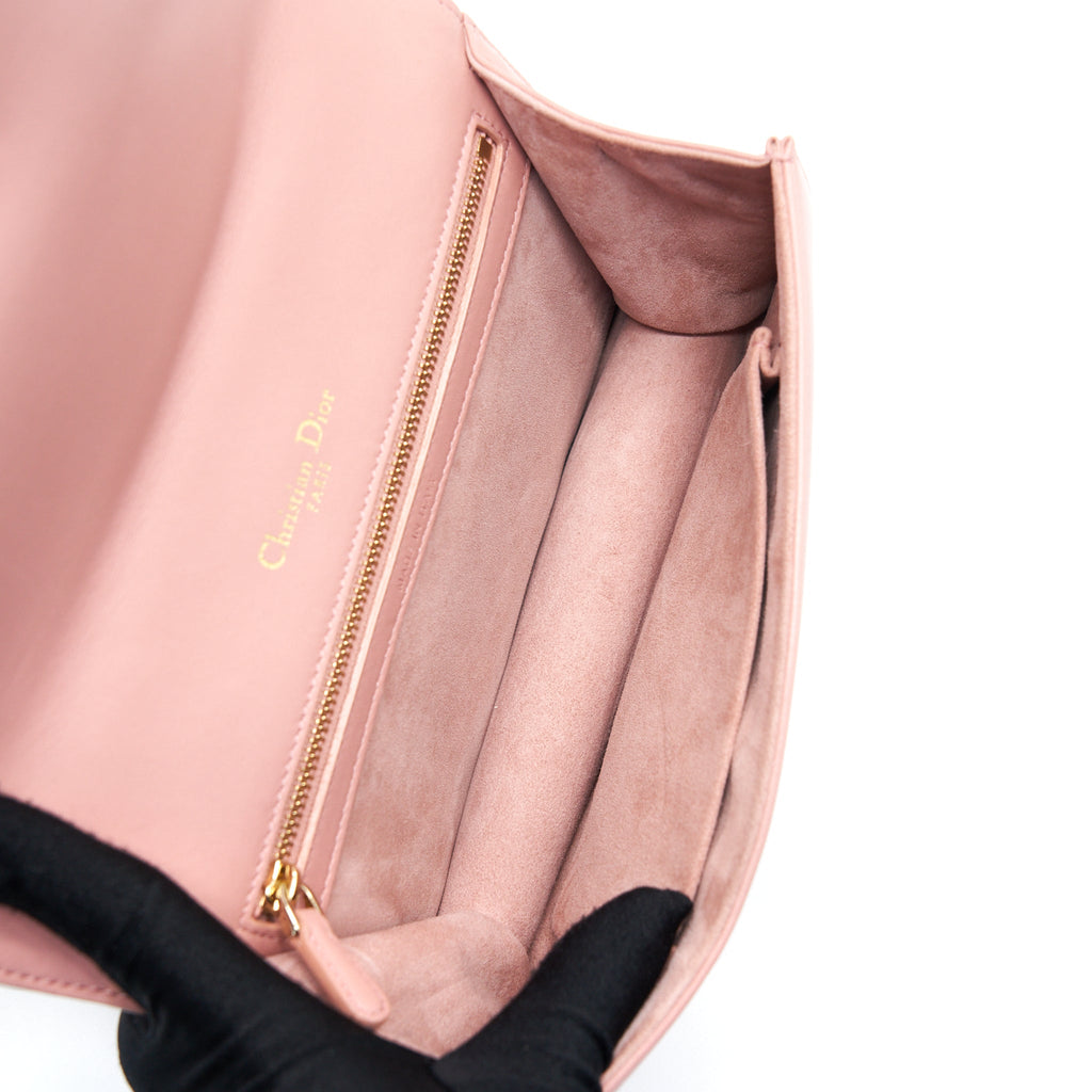 DIOR SMALL DIORAMA BAG LAMBSKIN PINK LGHW