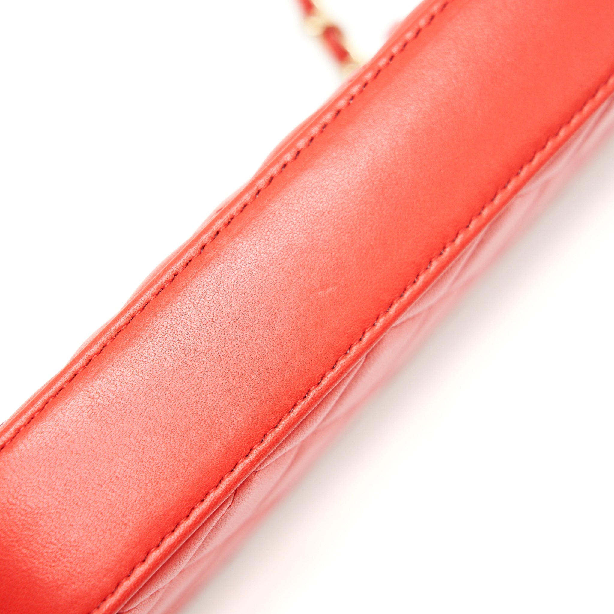 CHANEL RED DOUBLE ZIP WALLET ON CHAIN SPECIAL EDITION IN RED