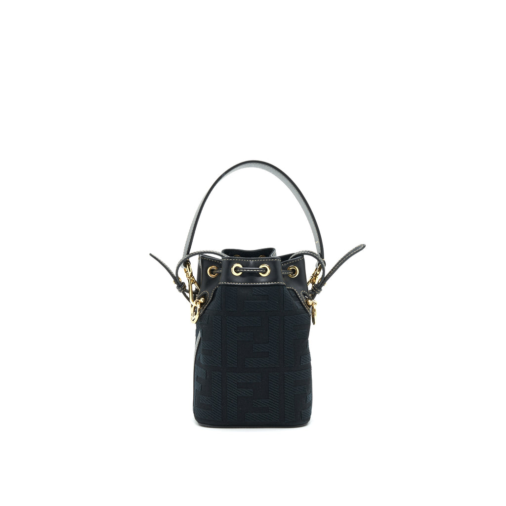 FENDI MON TRESOR BLACK CANVAS BAG