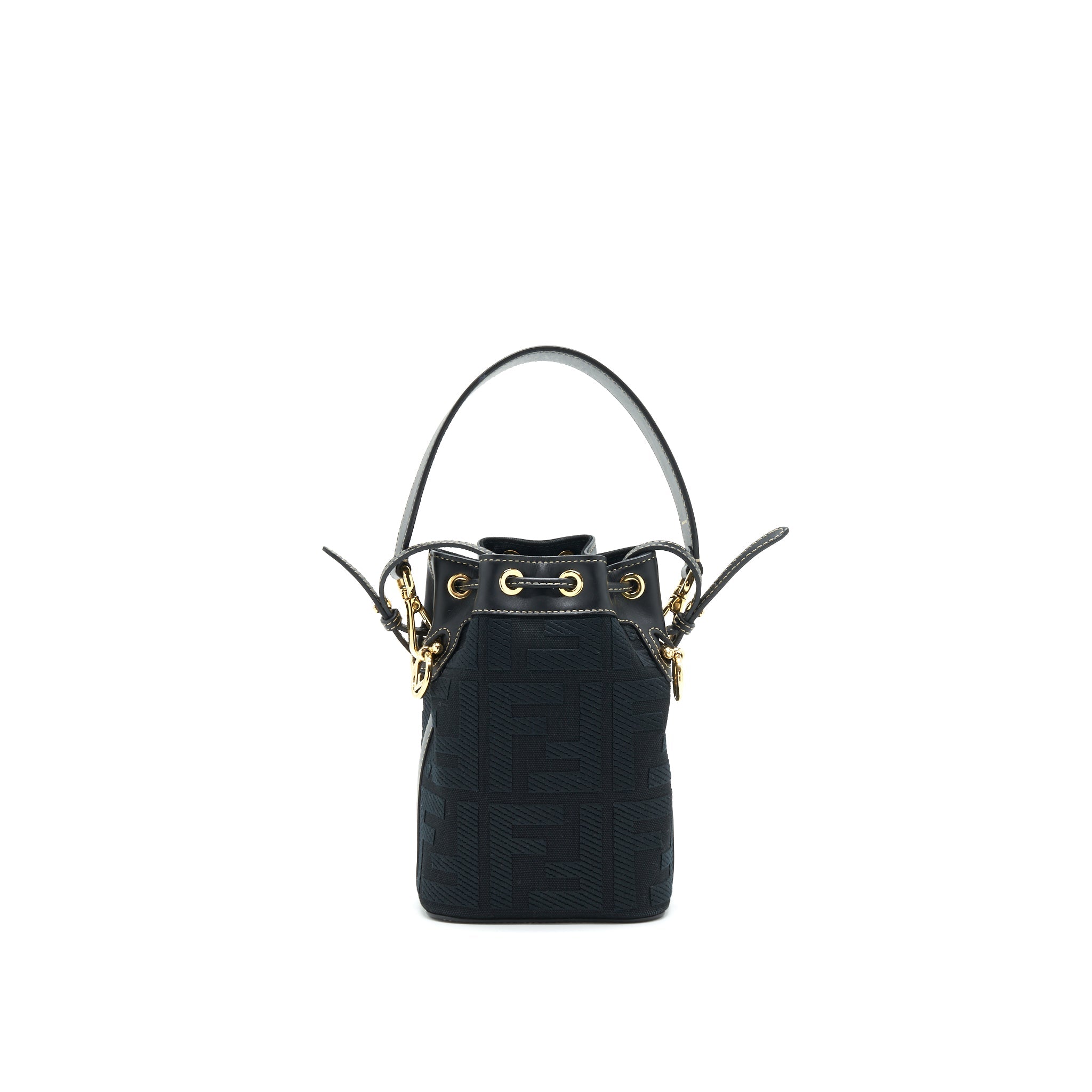 FENDI MON TRESOR BLACK CANVAS BAG