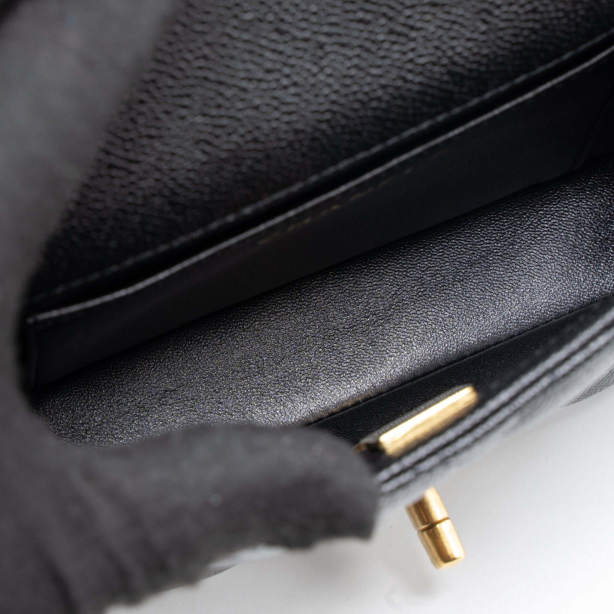 CHANEL 23P MINI COCO LOVE FLAP BAG CAVIAR BLACK GHW (MICROCHIP)