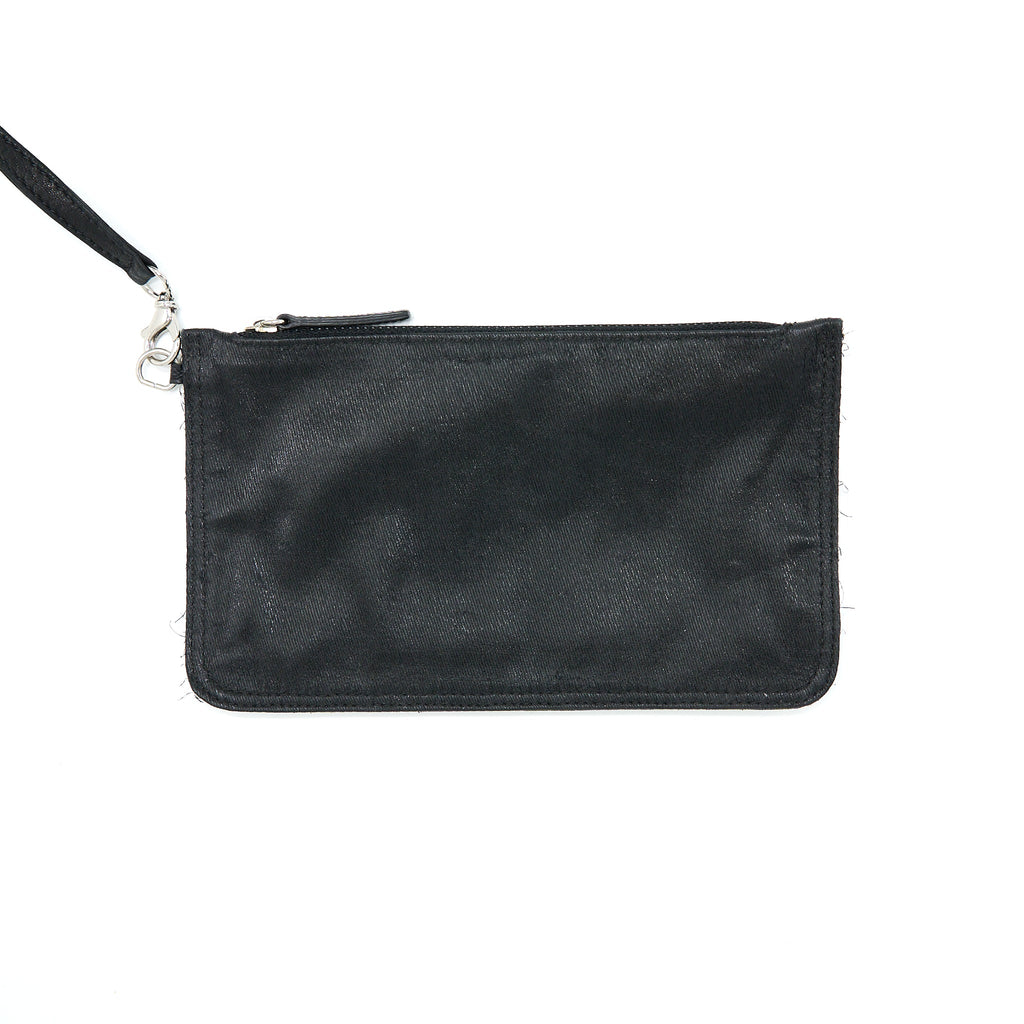 CHANEL QUILTED CHAIN AROUND MAXI FLAP BAG LAMBSKIN BLACK SHW
