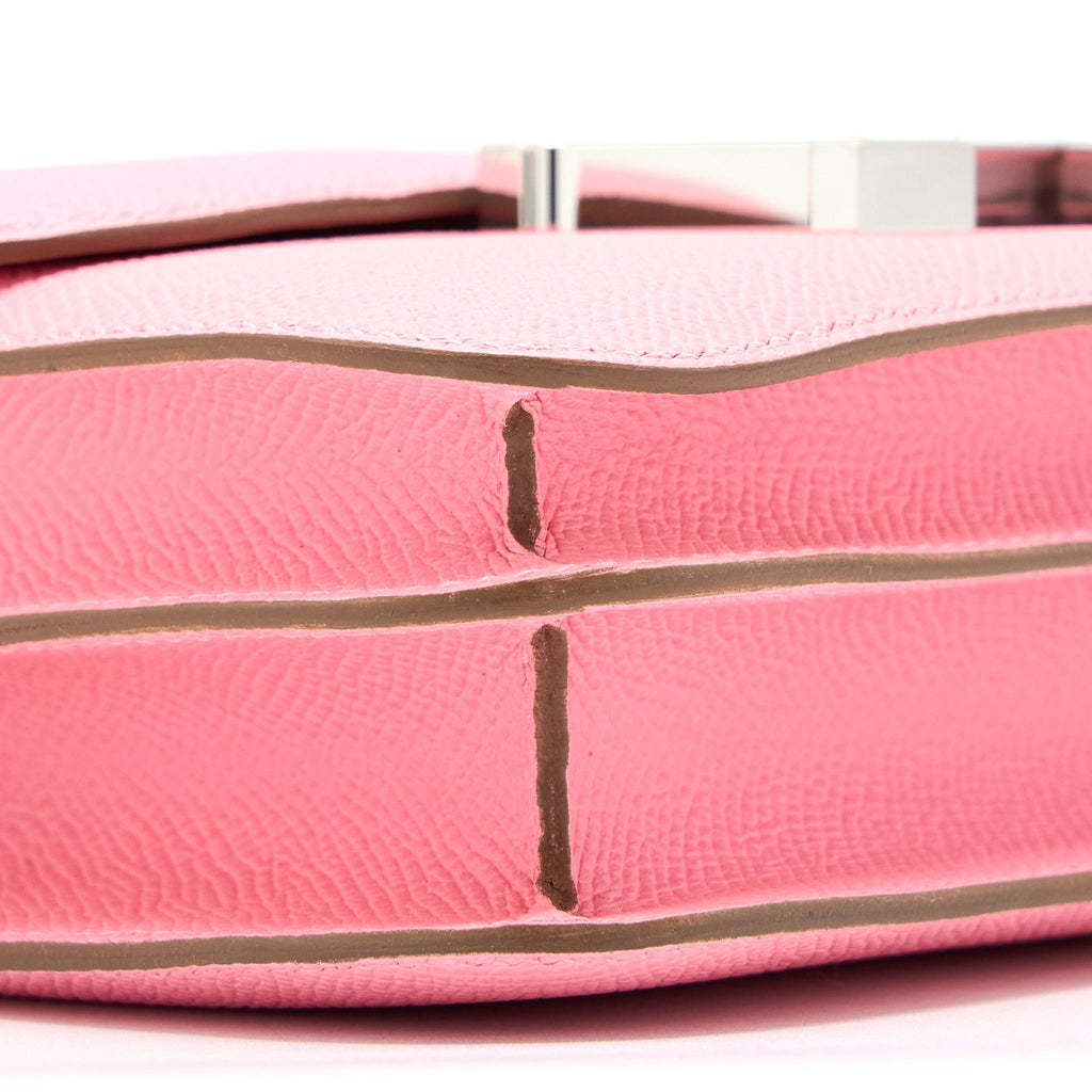 HERMES MINI CONSTANCE EPSOM 1Q ROSE CONFETTI SHW
