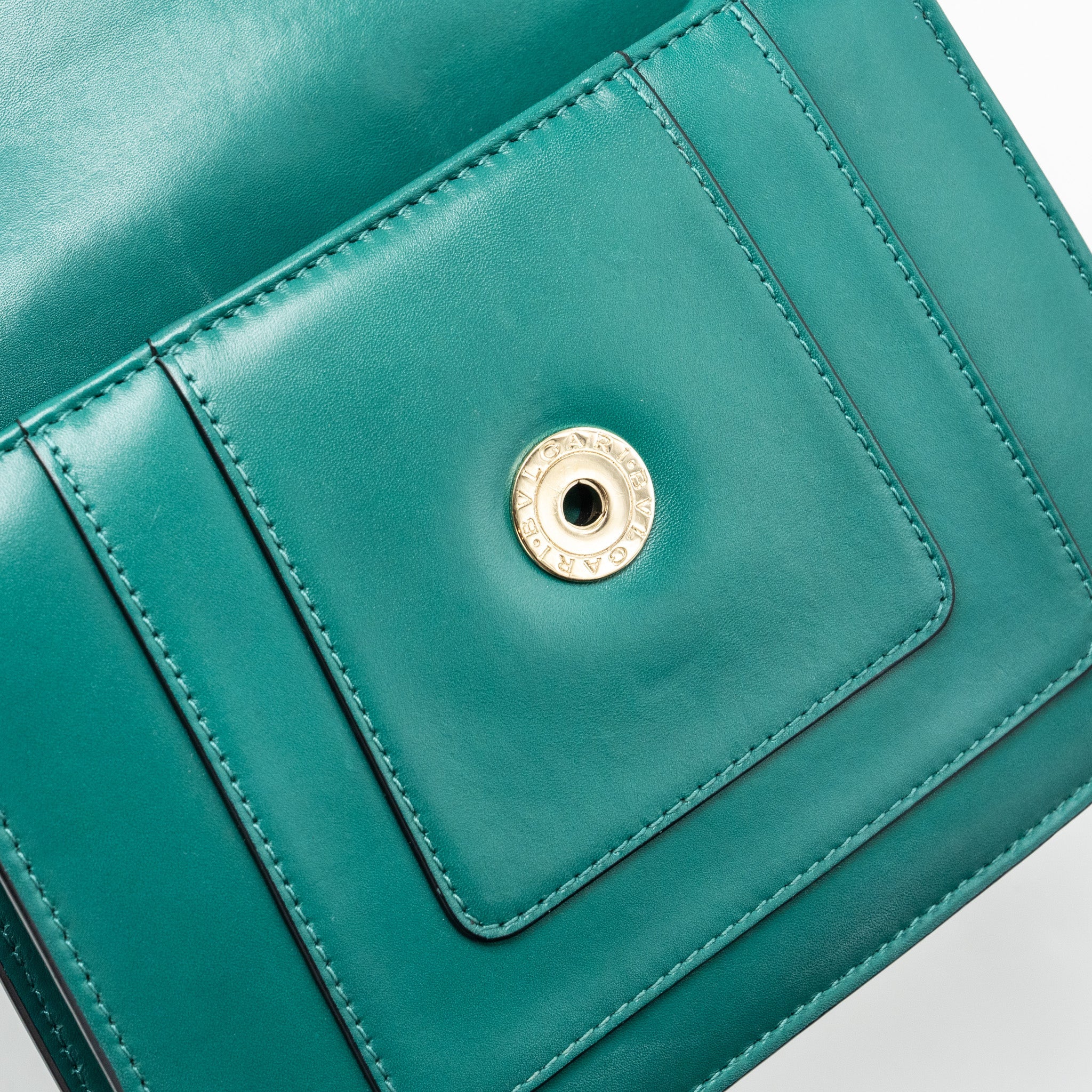 BVLGARI SERPENTI FOREVER CROSSBODY BAG CAFLSKIN GREEN GHW