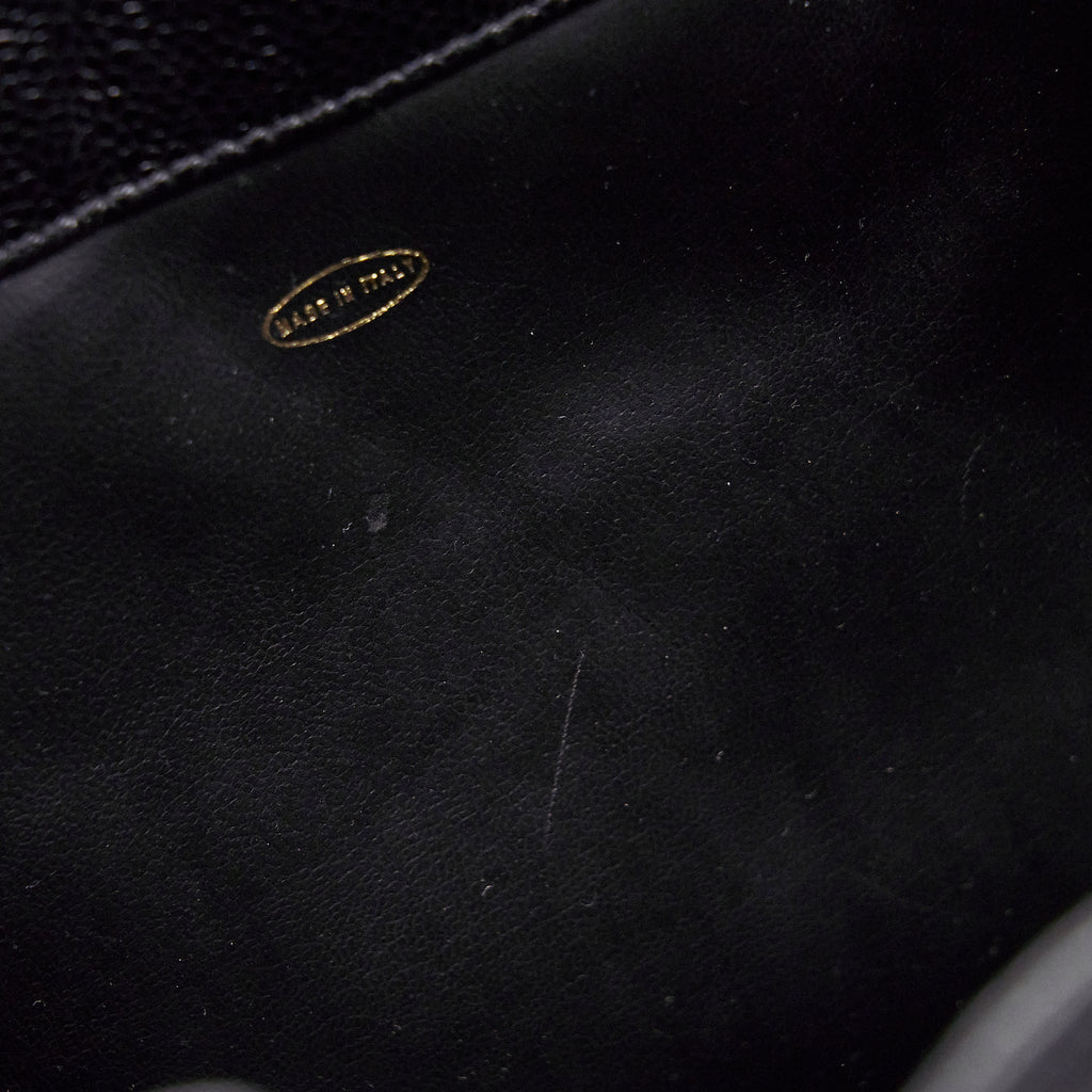 CHANEL VINTAGE BUCKET BAG CAVIAR BLACK GHW