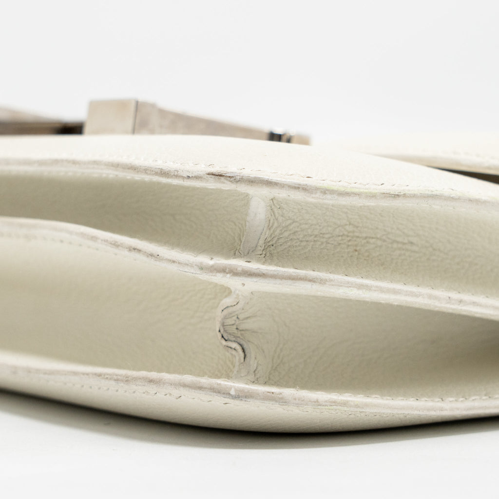HERMES MINI CONSTANCE EPSOM BLANC SHW