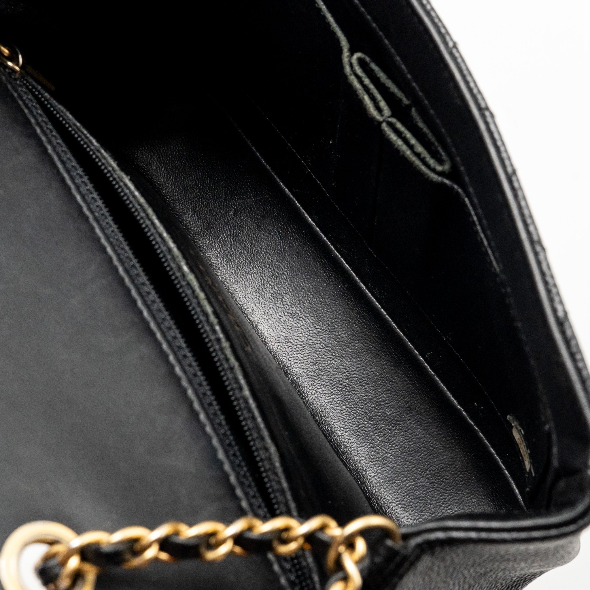 CHANEL FILIGREE FLAP BAG CAVIAR BLACK GHW