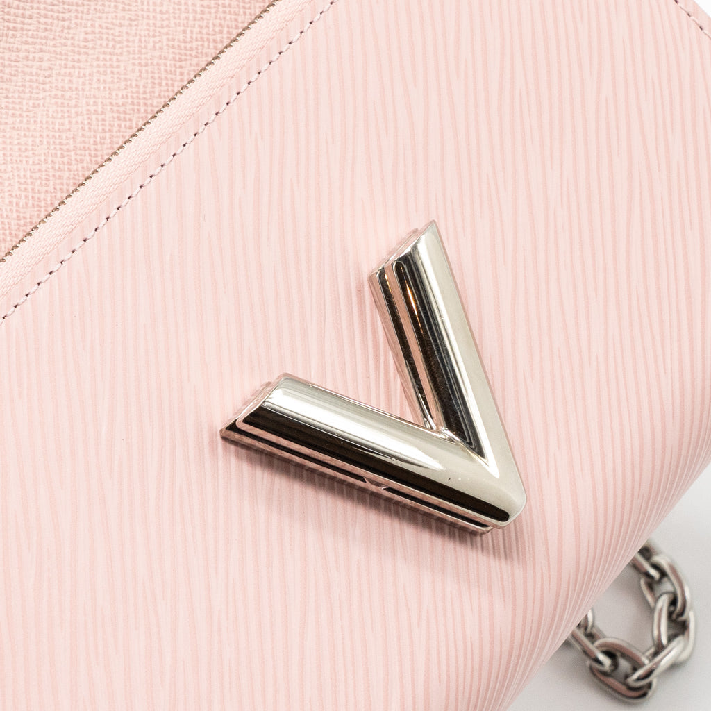 LOUIS VUITTON TWIST CHAIN POUCH EPI ROSE BALLERINE SHW