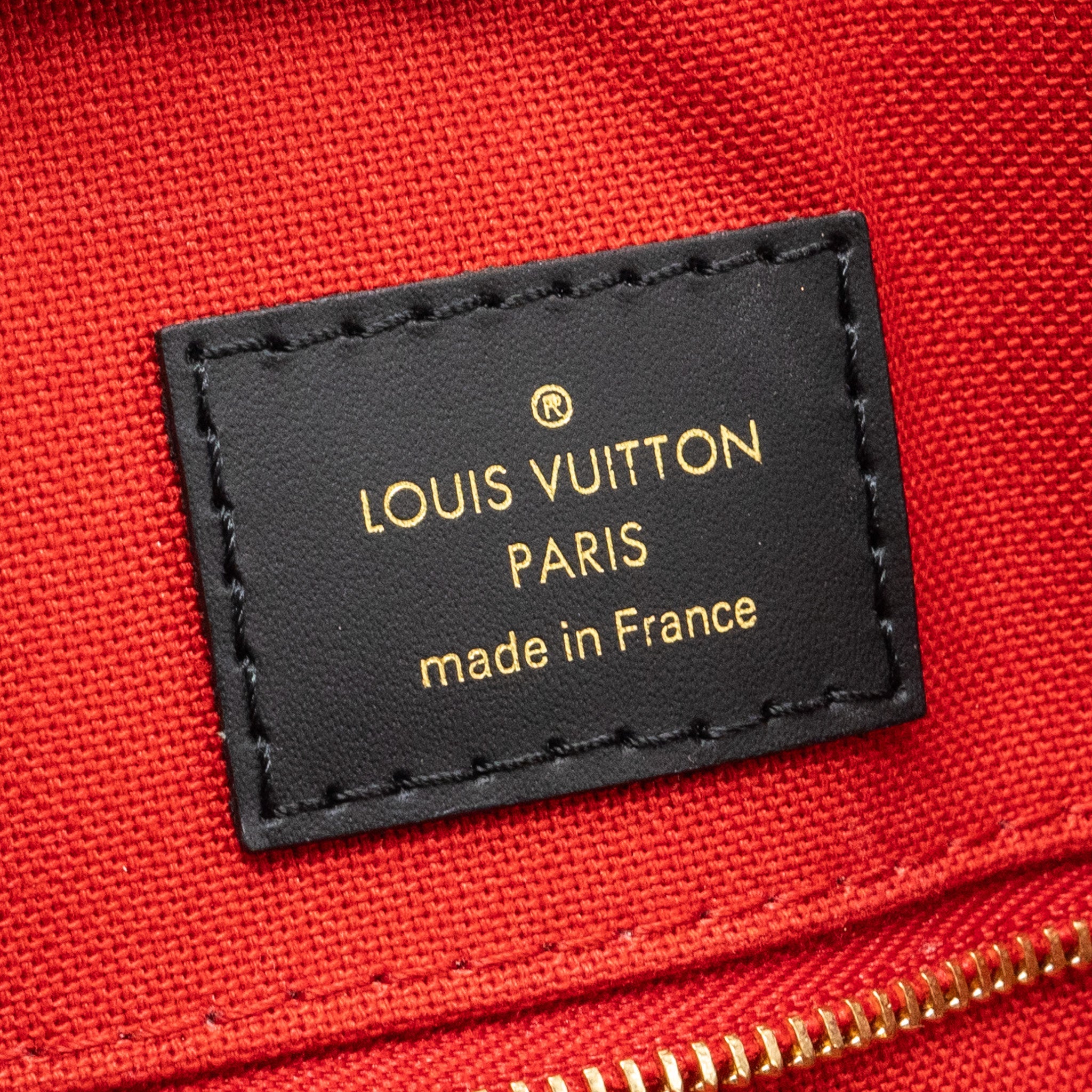 LOUIS VUITTON ONTHEGO GM MONOGRAM REVERSE CANVAS GHW