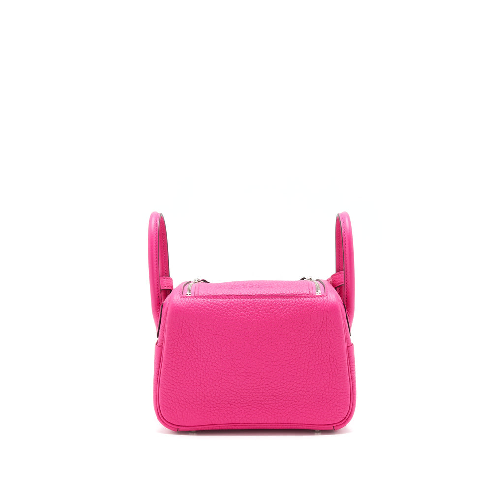 HERMES MINI LINDY ROSE SHOCKING SHW