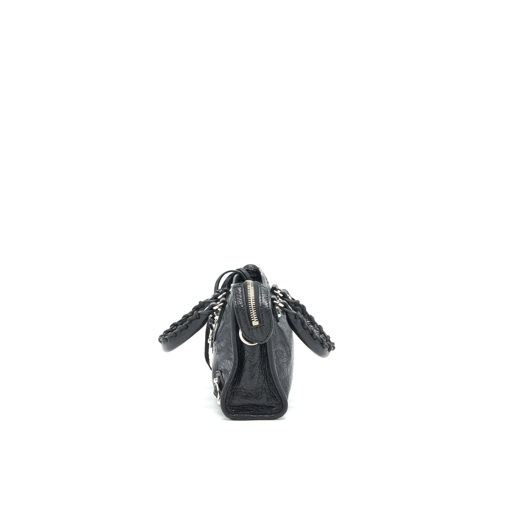 BALENCIAGA NANO CITY BAG BLACK SHW