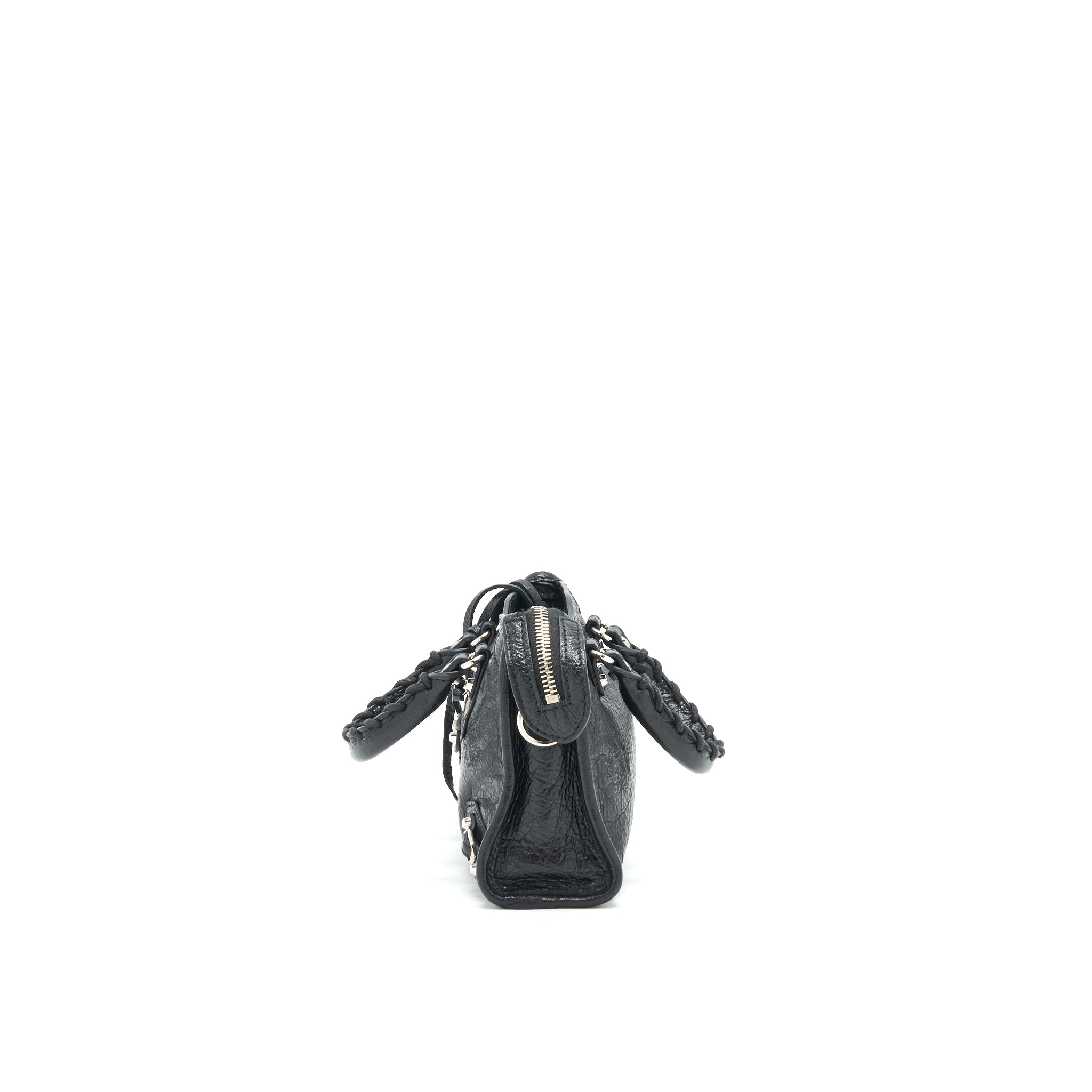 BALENCIAGA NANO CITY BAG BLACK SHW
