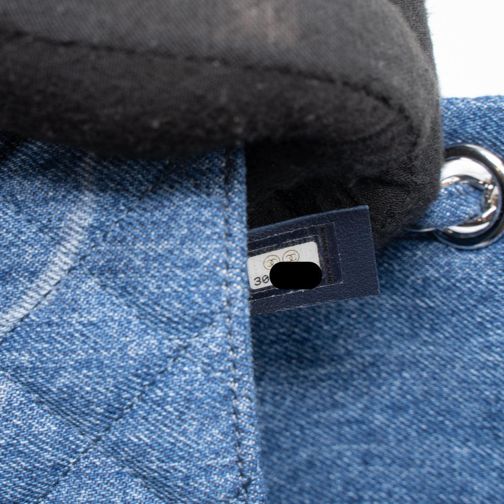 CHANEL MINI SQUARE FLAP BAG DENIM SHW