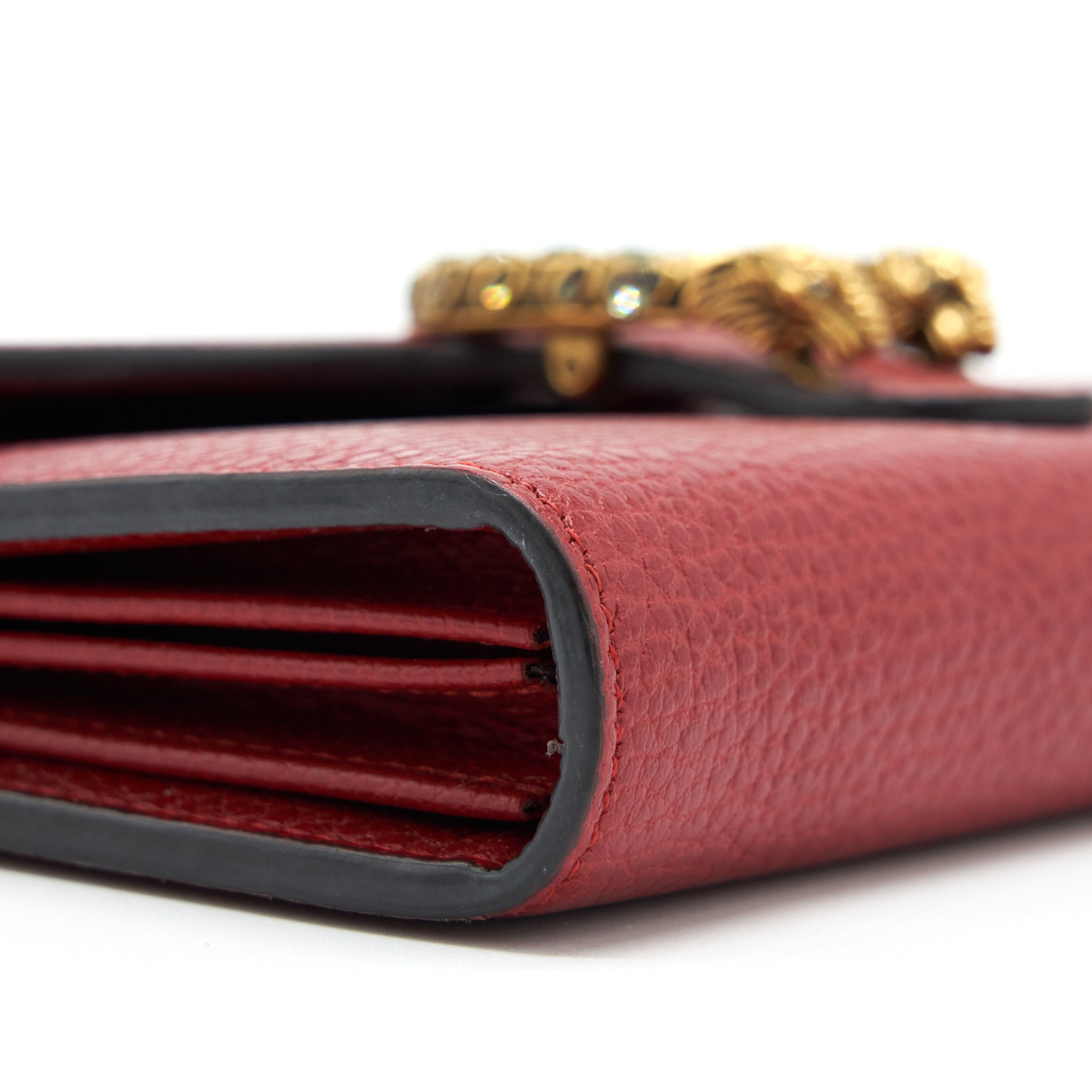 GUCCI DIONYSUS CHAIN WALLET RED GOLD/SLIVER HARDWARE