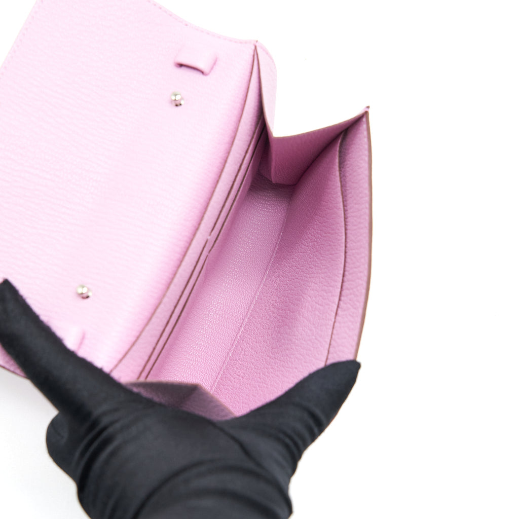 HERMES CLIC 16 WALLET MYSORE X9 MAUVE SYLVESTRE SHW