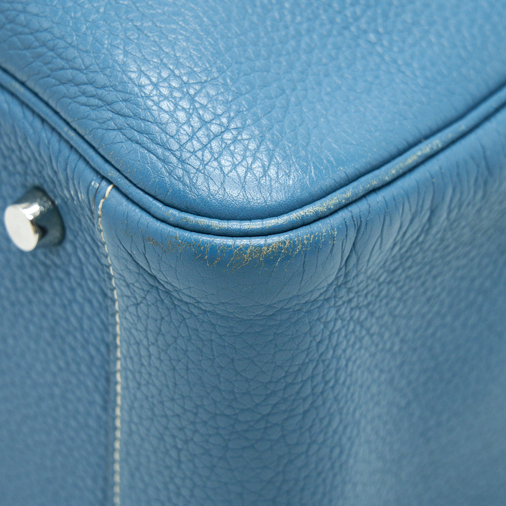 HERMES LINDY 34 BLUE JEAN SHW
