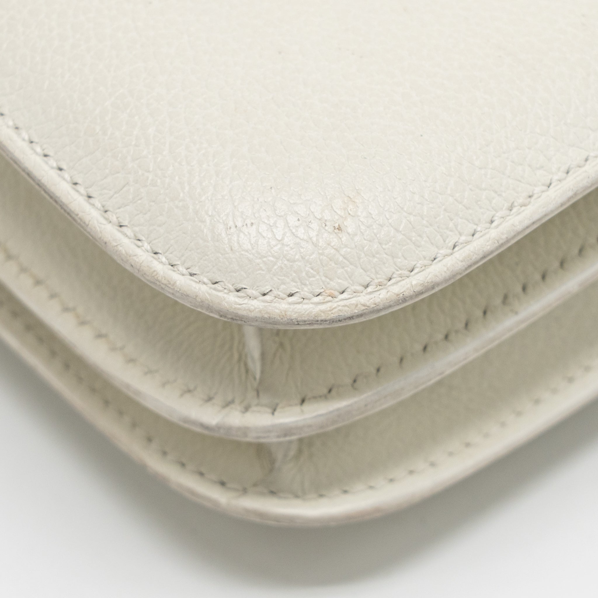 HERMES MINI CONSTANCE EPSOM BLANC SHW