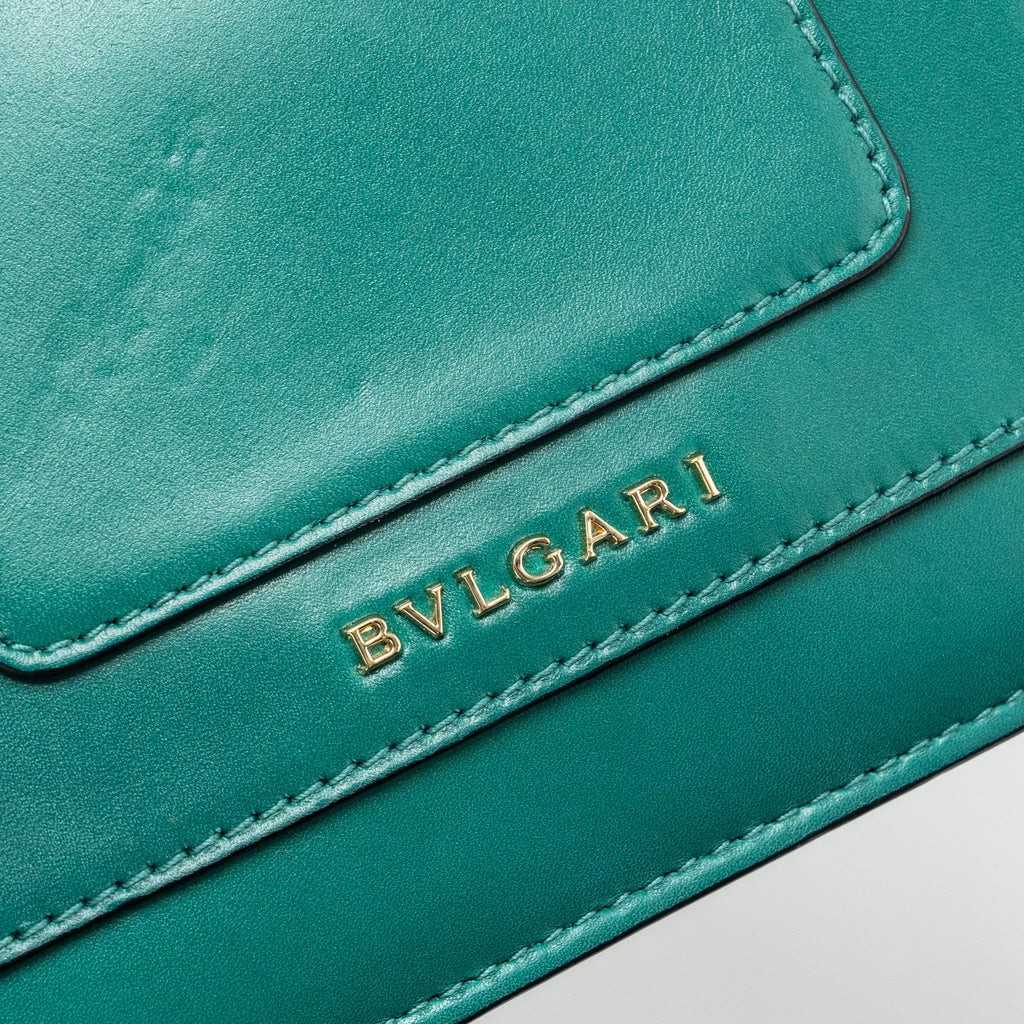 BVLGARI SERPENTI FOREVER CROSSBODY BAG CAFLSKIN GREEN GHW