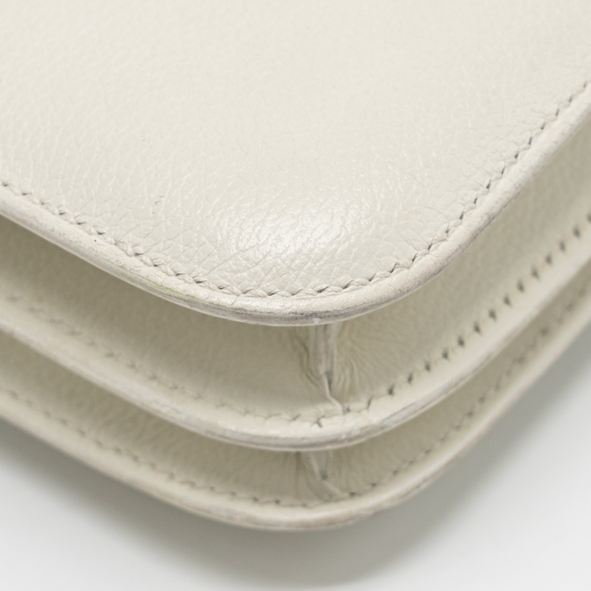 HERMES MINI CONSTANCE EPSOM BLANC SHW