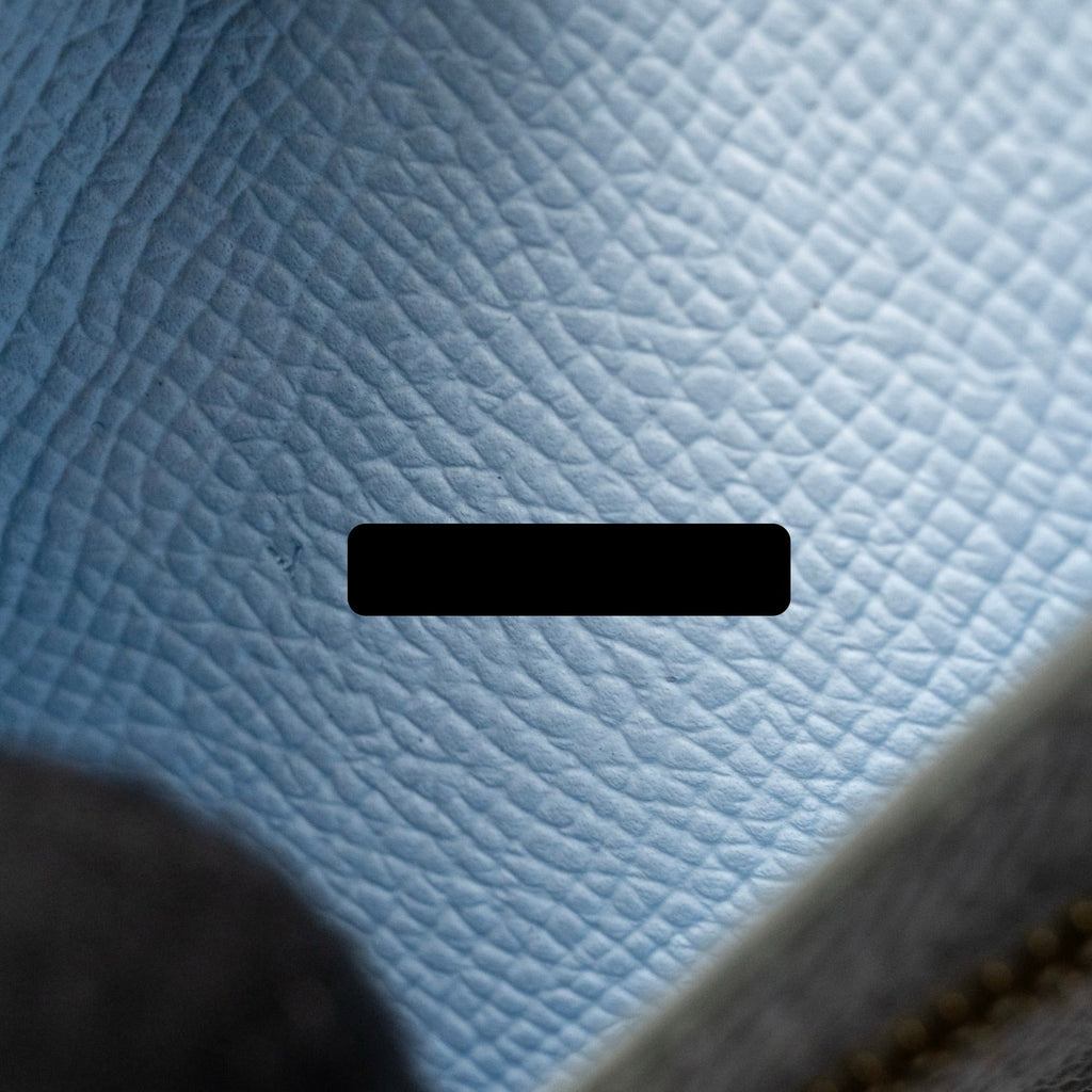 HERMES BEARN COMPACT VERSO WALLET EPSOM VERT CRIQUET/BLEU BRUME GHW