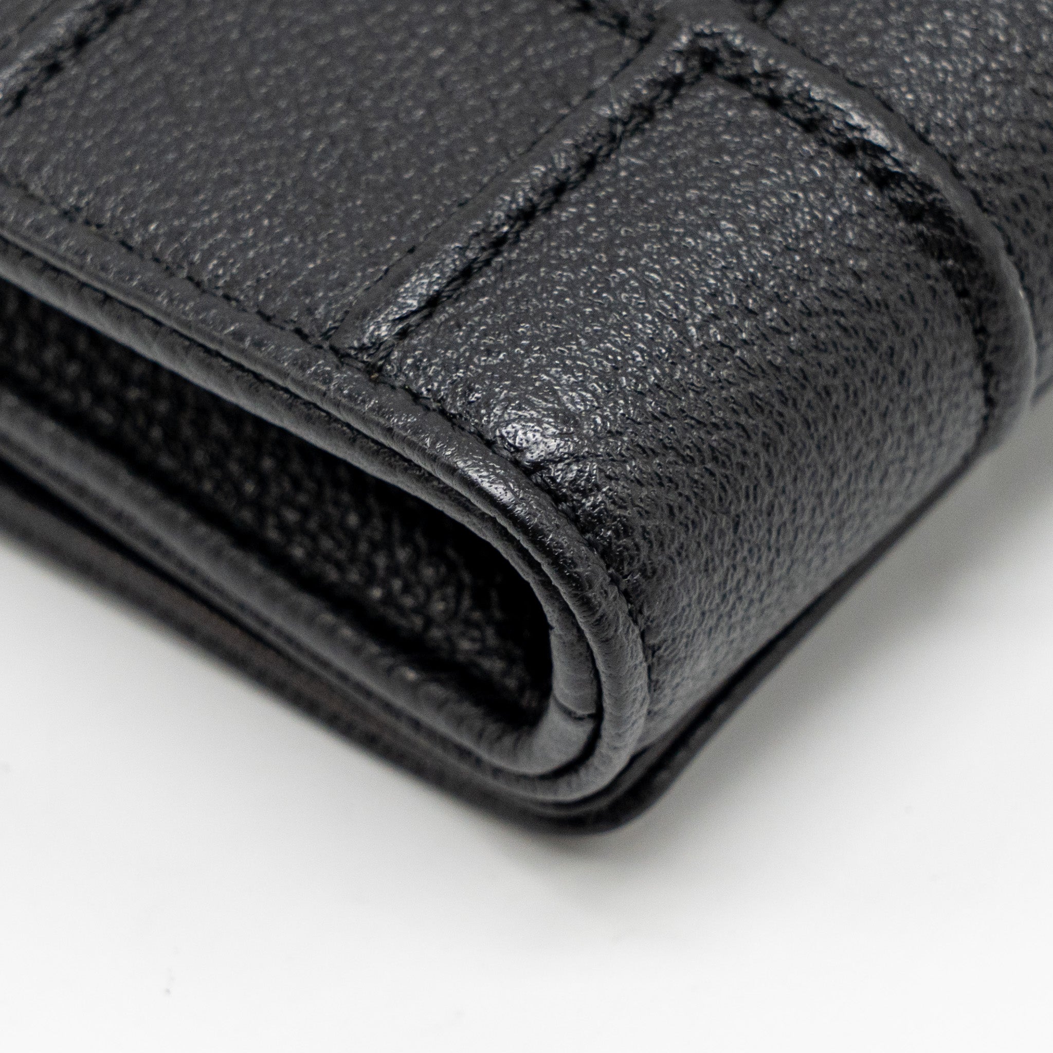 DIOR DIORAMA WALLET WITH CHAIN CALFSKIN BLACK GHW