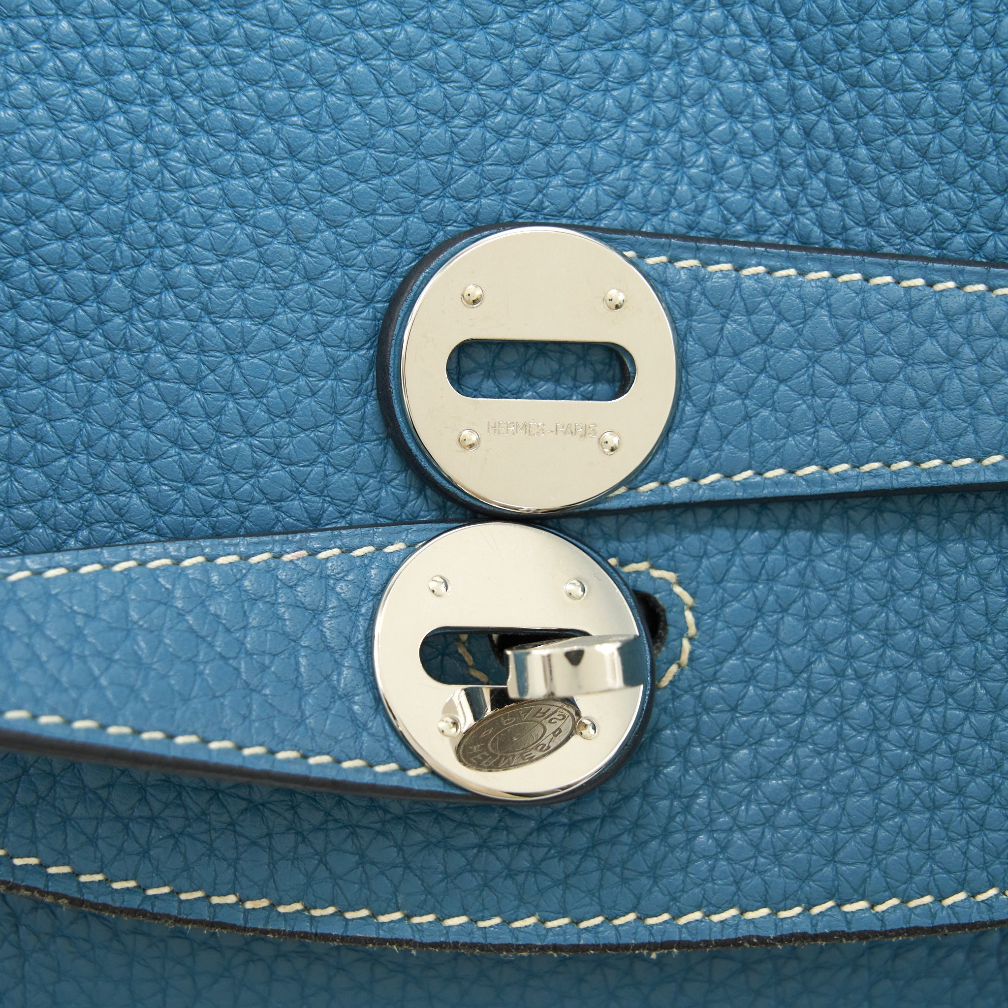 HERMES LINDY 34 BLUE JEAN SHW