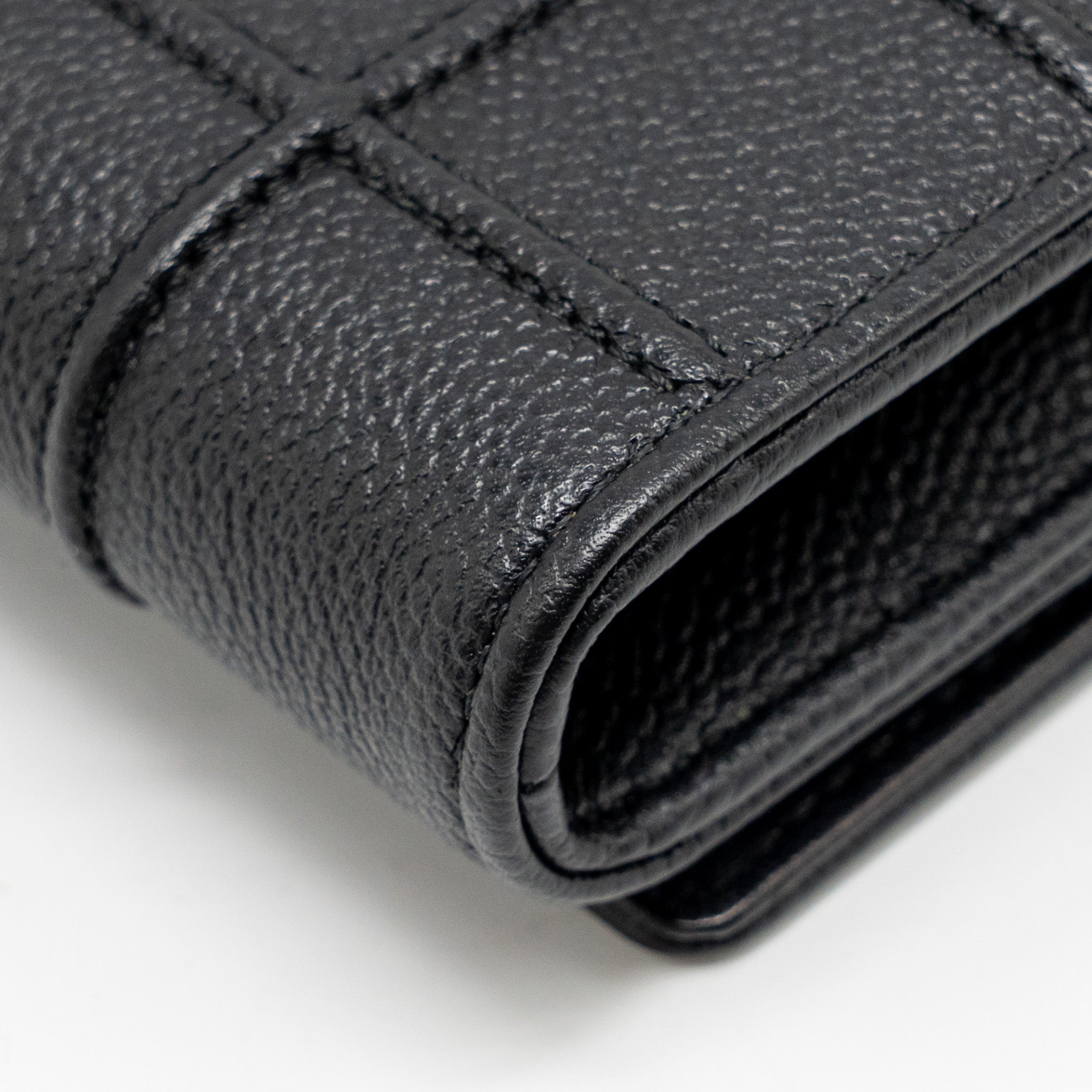 DIOR DIORAMA WALLET WITH CHAIN CALFSKIN BLACK GHW