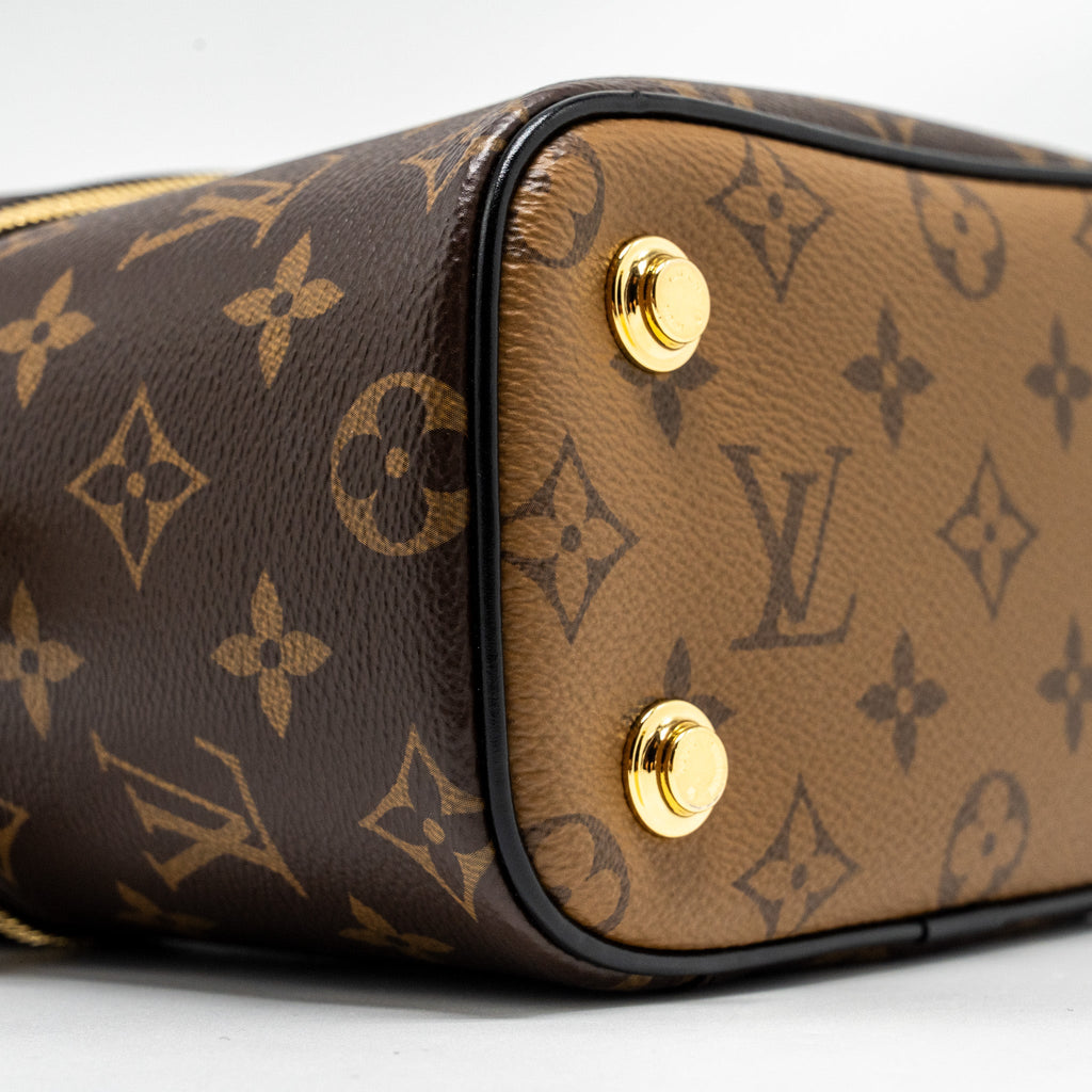 LOUIS VUITTON VANITY CASE PM MONOGRAM REVERSE CANVAS GHW