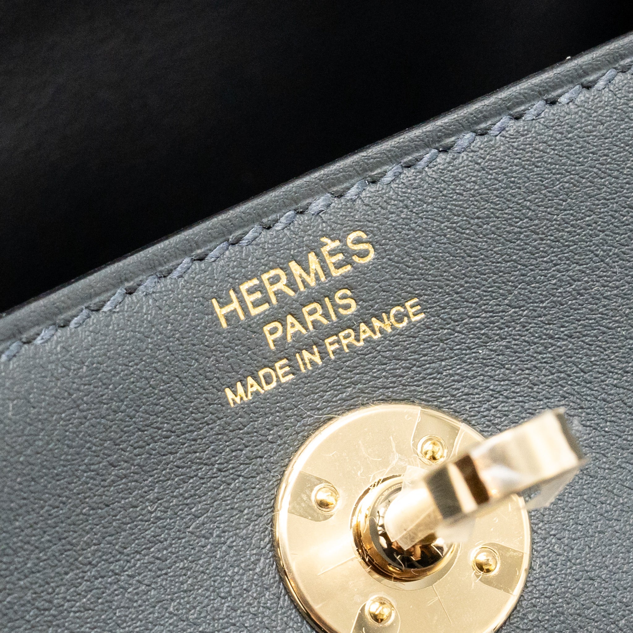 HERMES MINI LINDY II SWIFT GRIS MISTY / BLACK LGHW