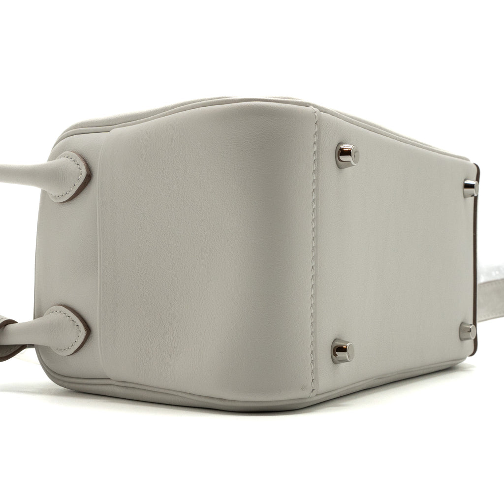 HERMES MINI LINDY SWIFT GRIS PALE/ GRIS MEYER SHW