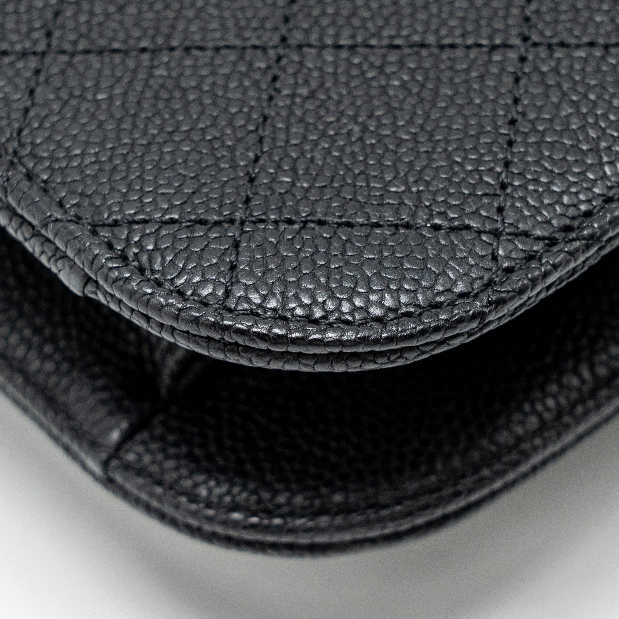 CHANEL PARIS-CUBA THREAD AROUND FLAP BAG WITH CHAIN CAVIAR BLACK LGHW