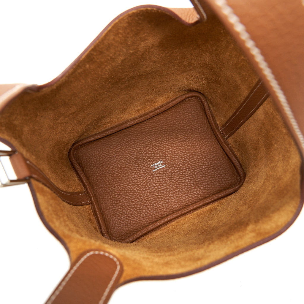 HERMES PICOTIN 18 LOCK BAG GOLD WITH SHW