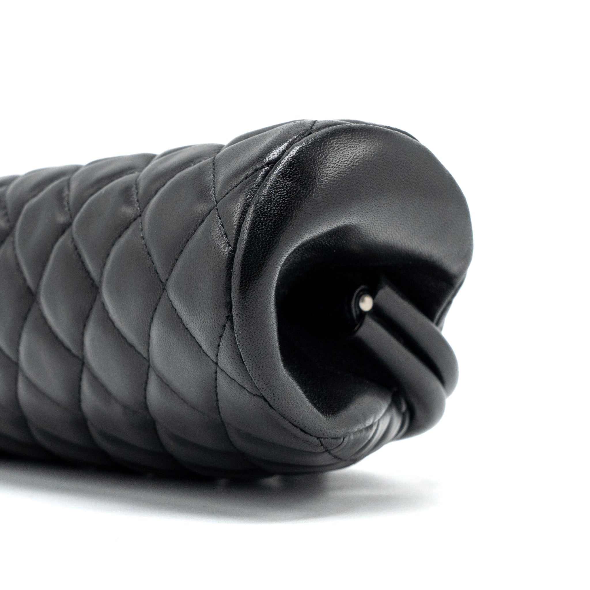 CHANEL TIMELESS CLUTCH LAMBSKIN BLACK SHW