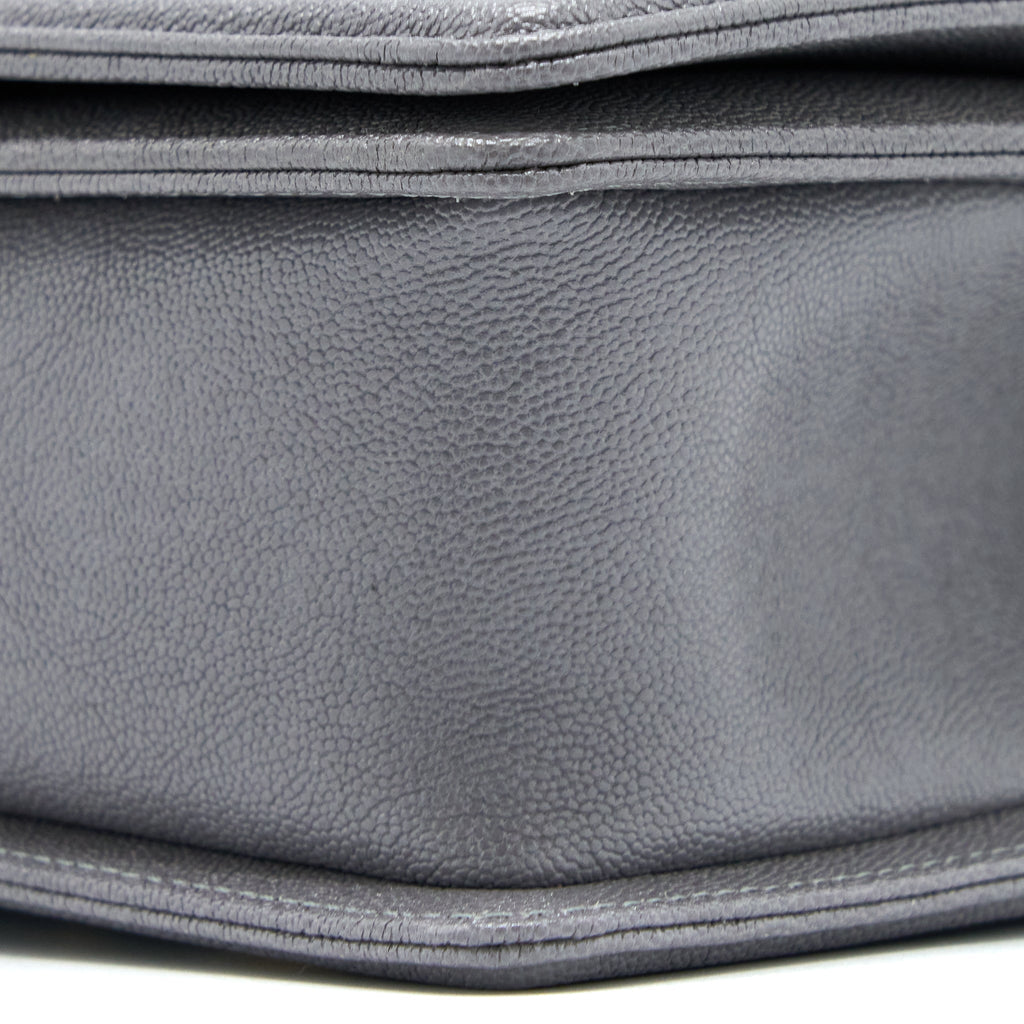 CHANEL SMALL BOY BAG CAVIAR GREY LGHW