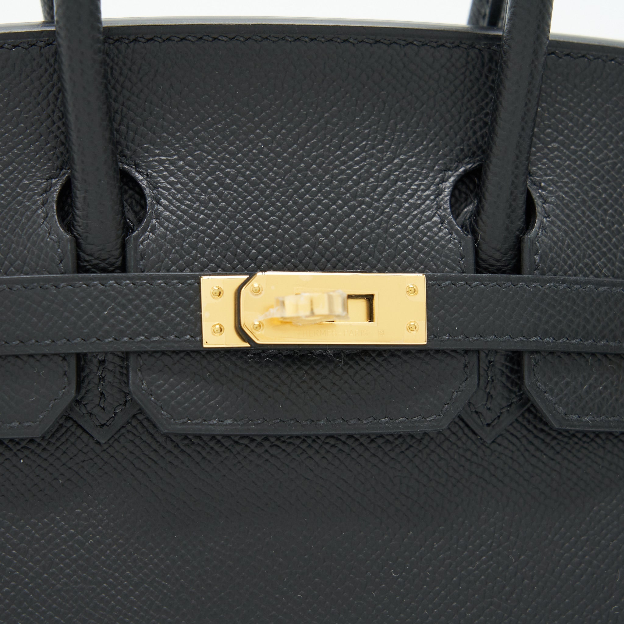 HERMES BIRKIN 25 SELLIER BLACK GHW