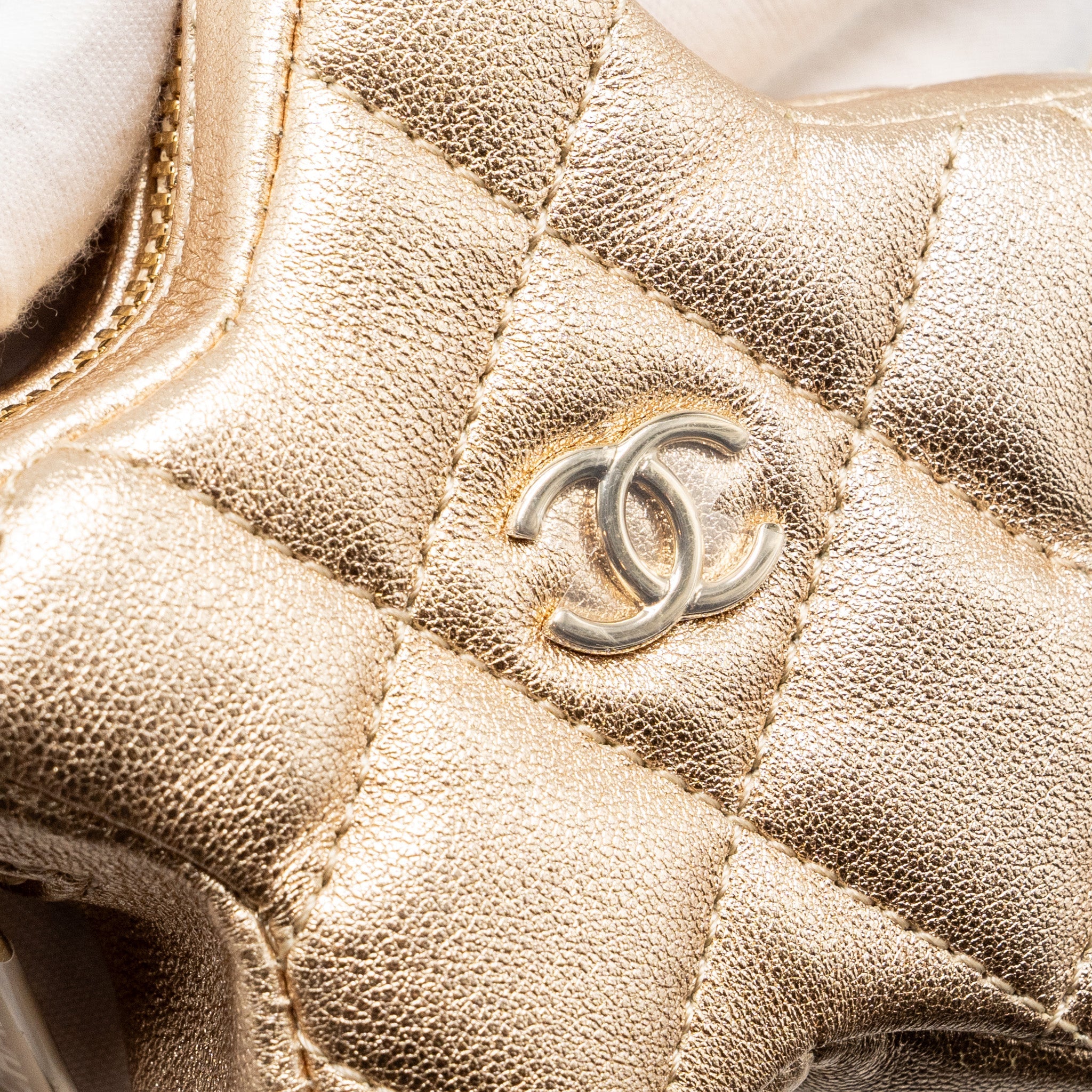 CHANEL 24C BACKPACK WITH STAR PATENT GOLD LGHW (MICROCHIP)