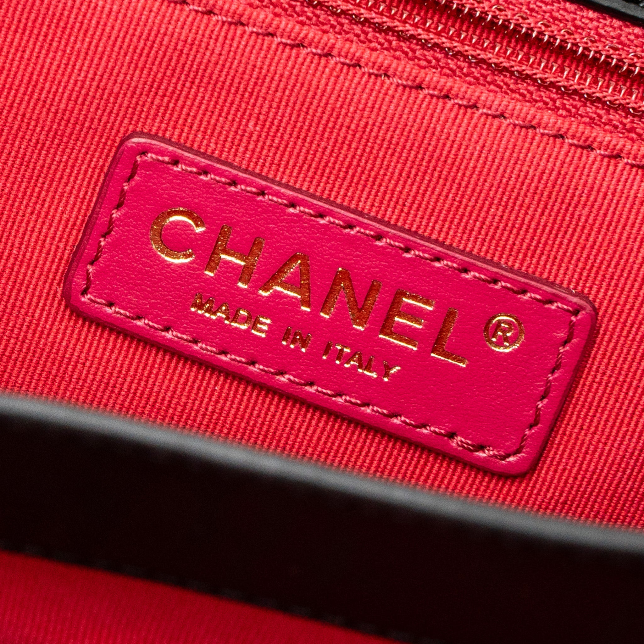 CHANEL QUILTED SQUARE FLAP BAG GOATSKIN BLACK BRUSHED GHW (MICROCHIP)