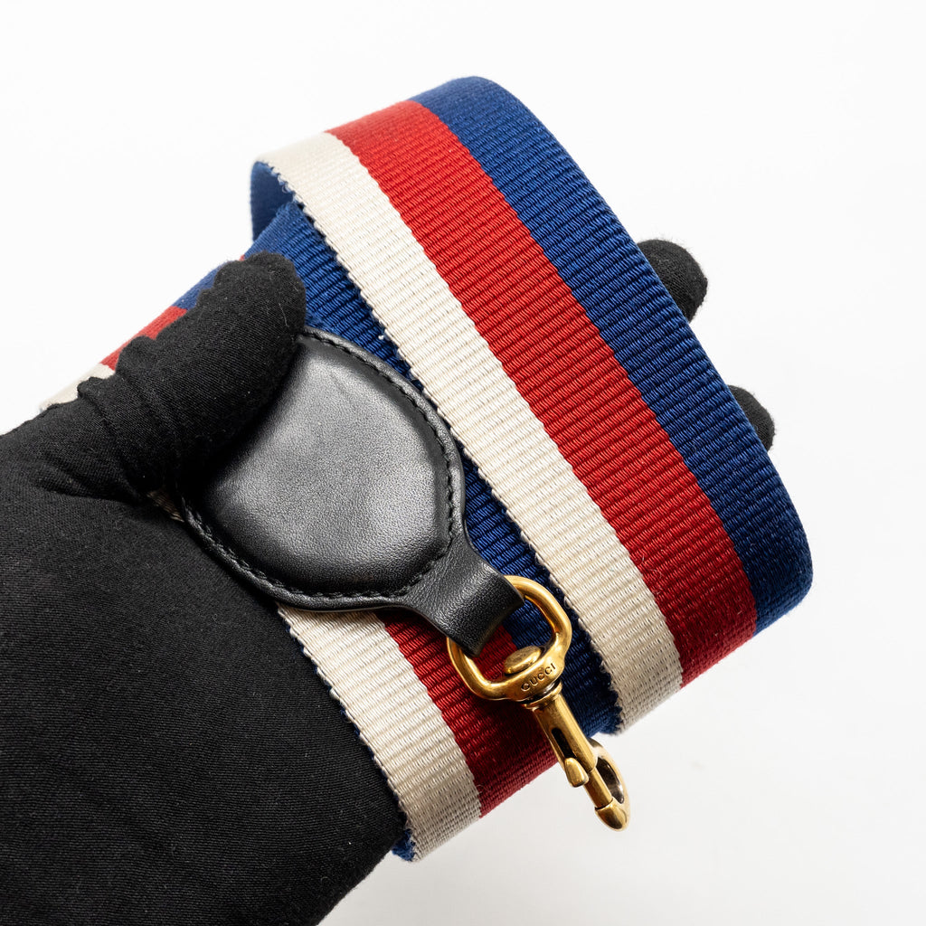 GUCCI GG MARMONT BUCKET BAG CALFSKIN BLACK GHW