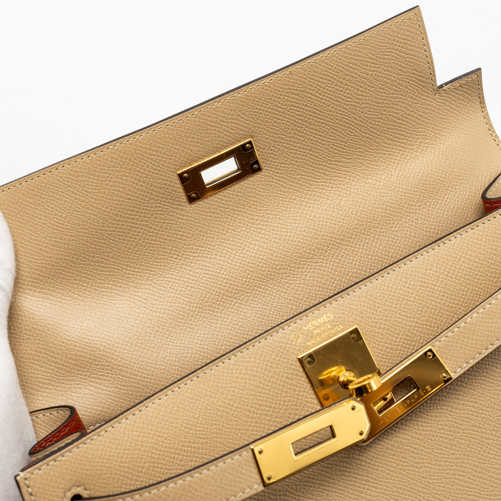 HERMES KELLY 28 SPECIAL ORDER EPSOM TRENCH/CUIVRE GHW