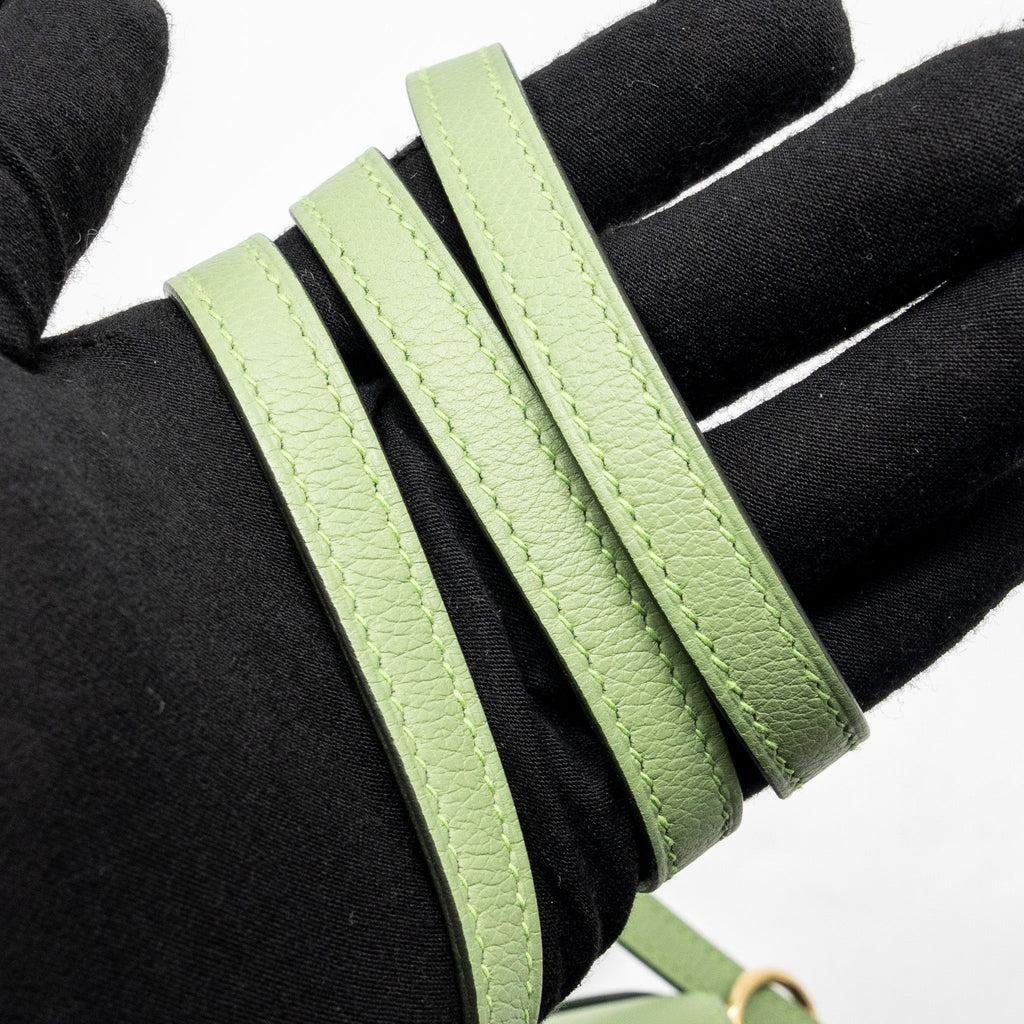 HERMES MINI ROULIS EVERCOLOR VERT CRIQUIT LGHW