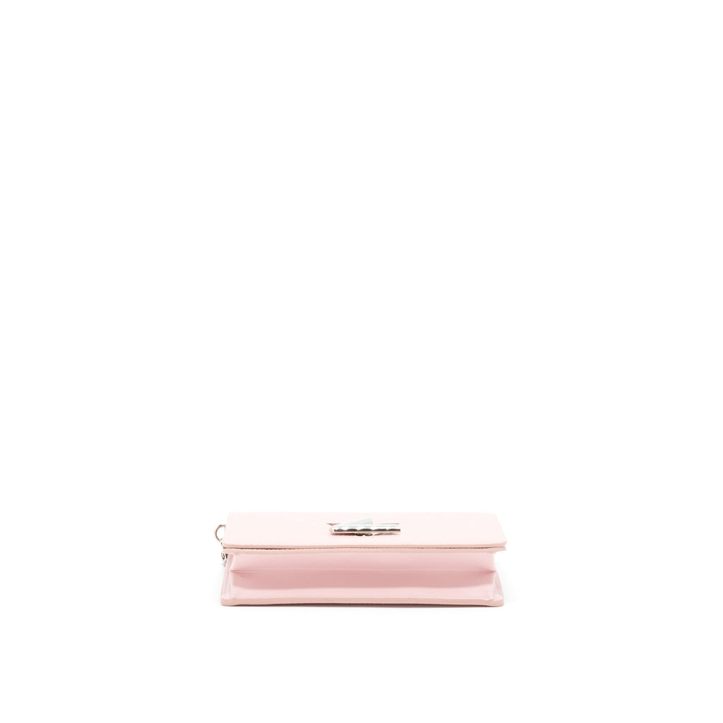 LOUIS VUITTON TWIST WALLET ON CHAIN EPI PINK SHW