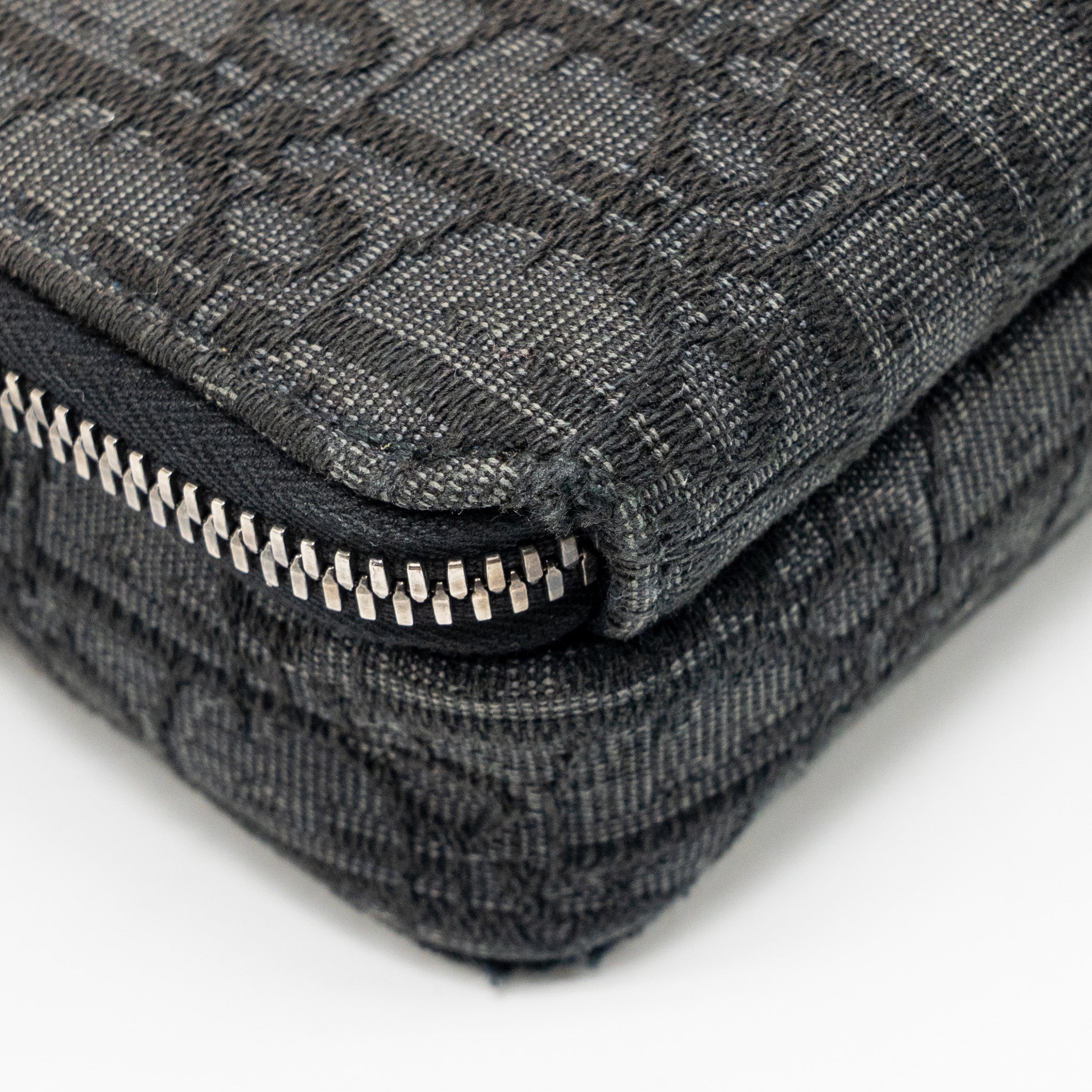 DIOR WALLET ON STRAP OBLIQUE CANVAS/LEATHER BLACK SHW
