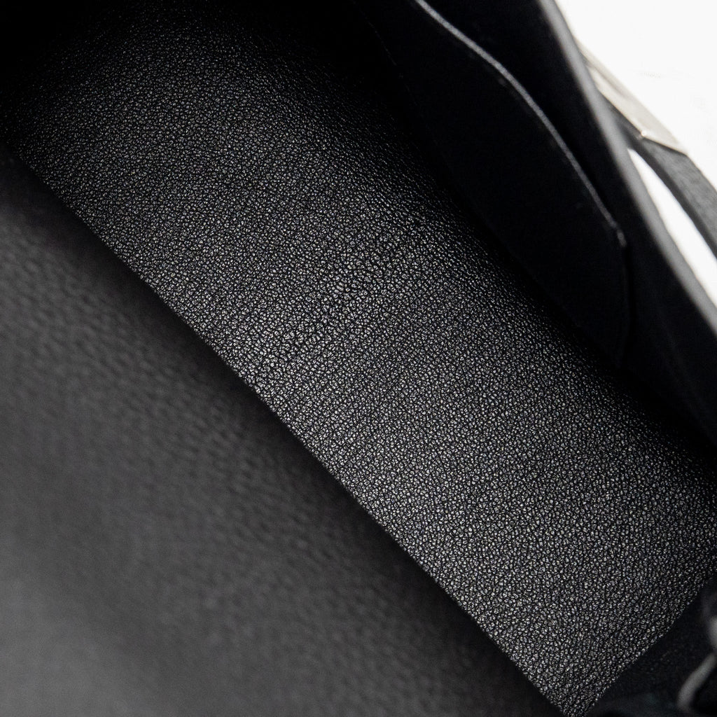 HERMES KELLY MESSENGER PM BAG TOGO BLACK SHW