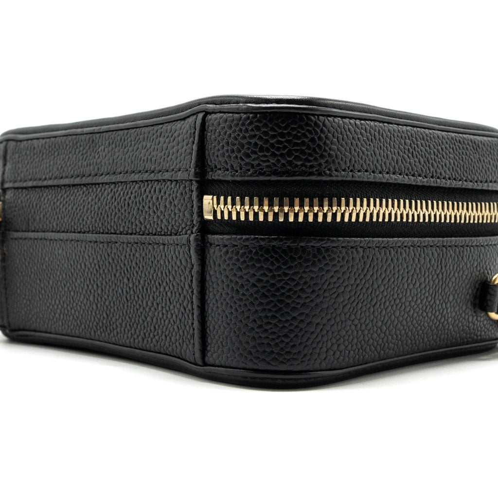 CHANEL MINI FILIGREE VANITY CASE CAVIAR BLACK GHW