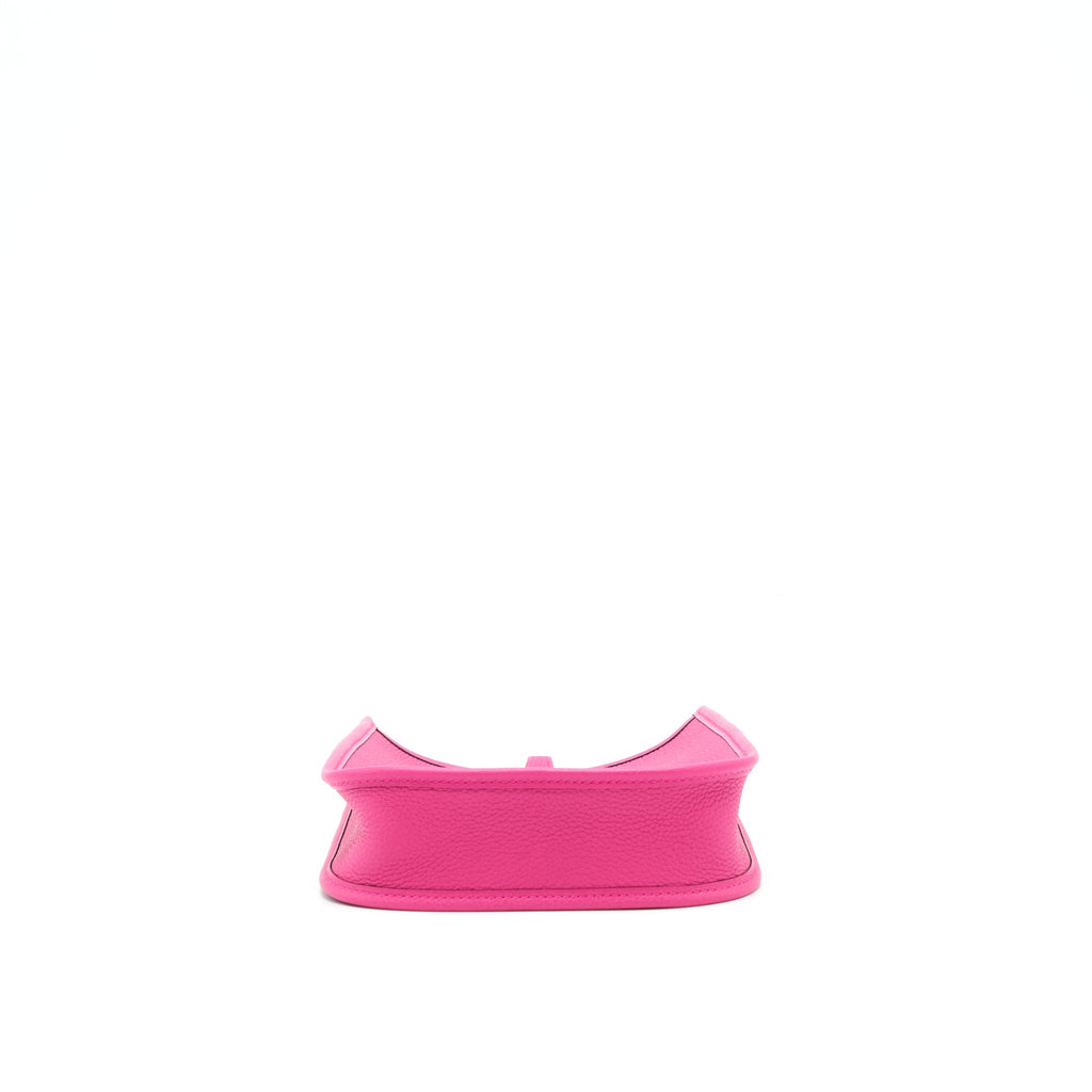 HERMES MINI EVELYNE CLEMENCE ROSE SHOCKING SHW