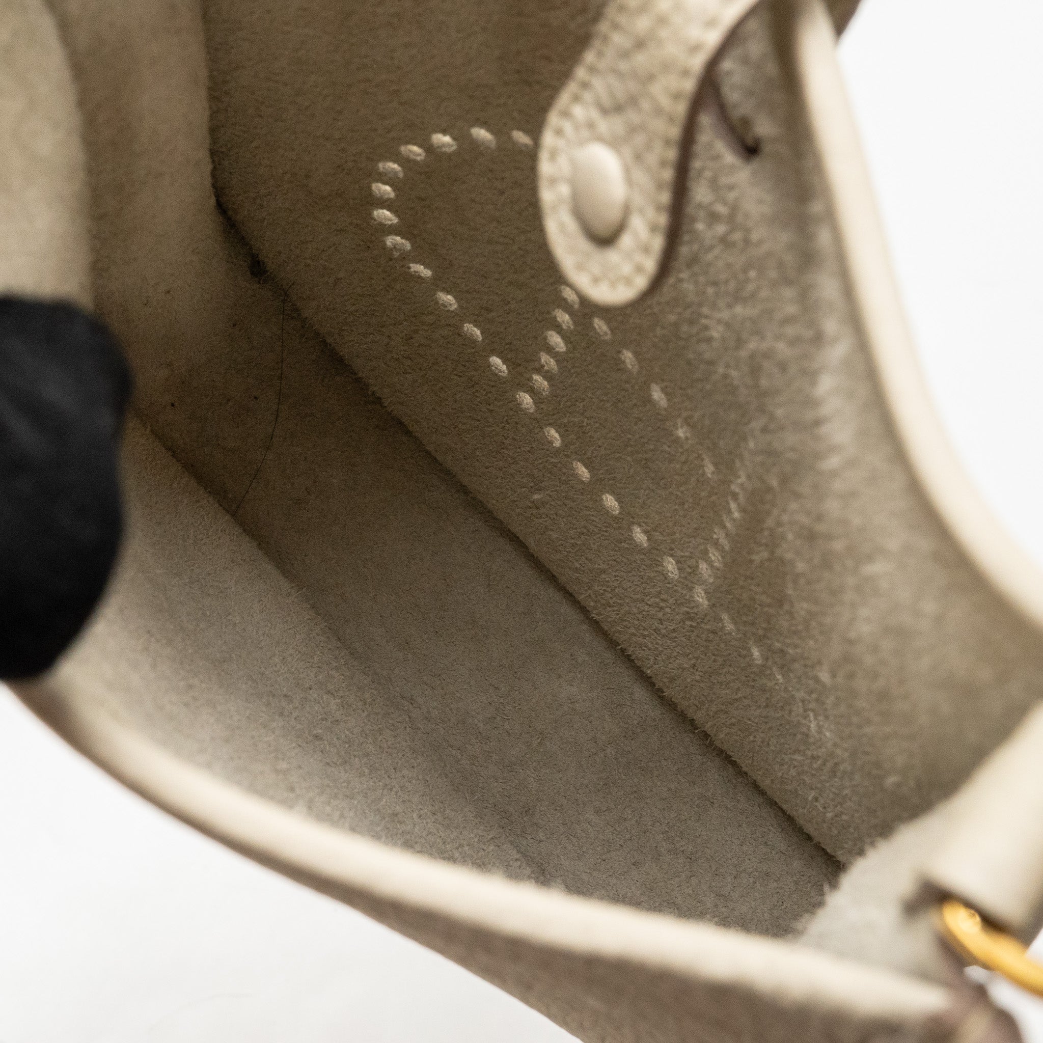 HERMES MINI EVELYNE CLEMENCE BETON GHW