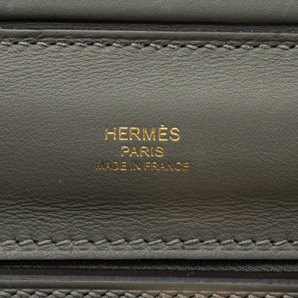 HERMES MINI 24/24 2424 - 21 BAG EVERCOLOR/SWIFT GRIS MEYER GHW