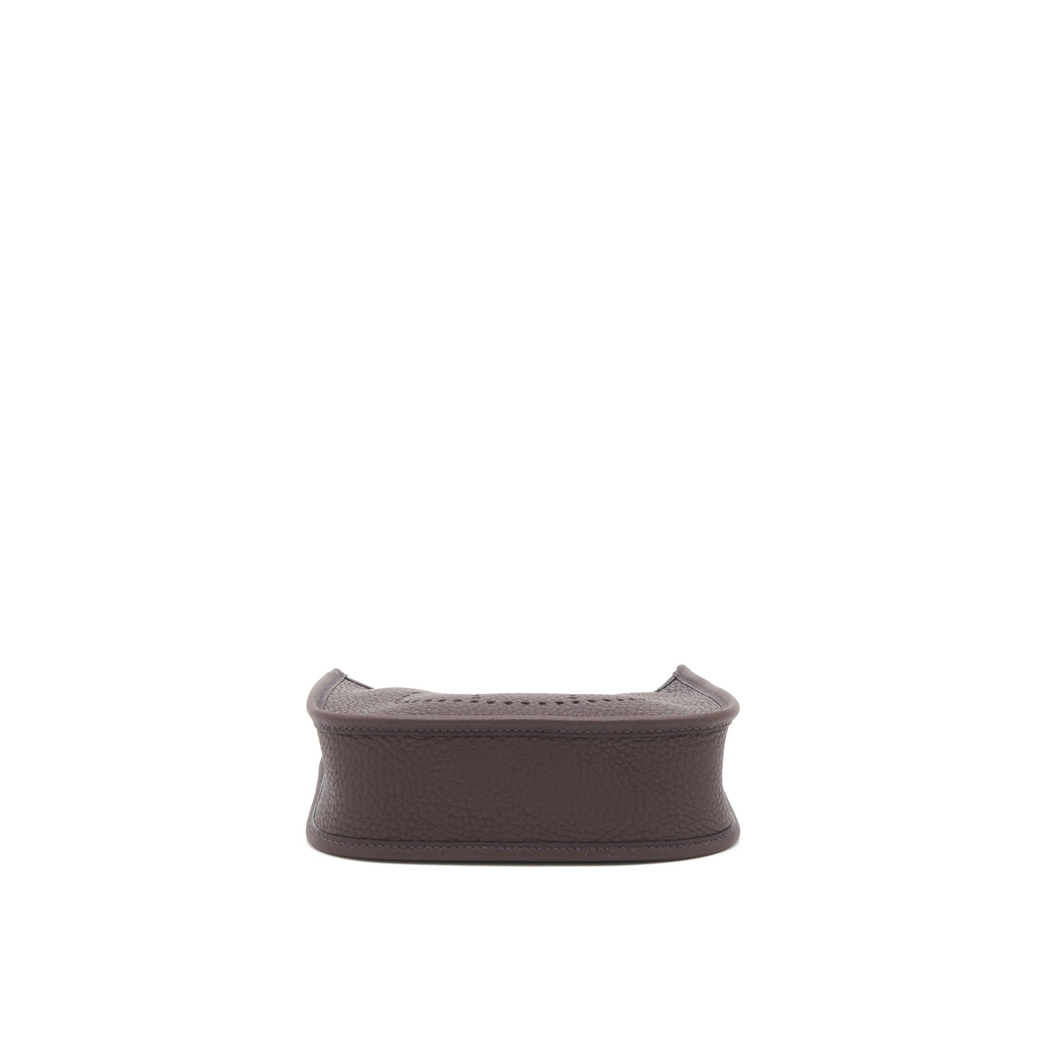 HERMES MINI EVELYNE CLEMENCE ROUGE SELLIER, WITH MULTICOLOUR STRAP GHW